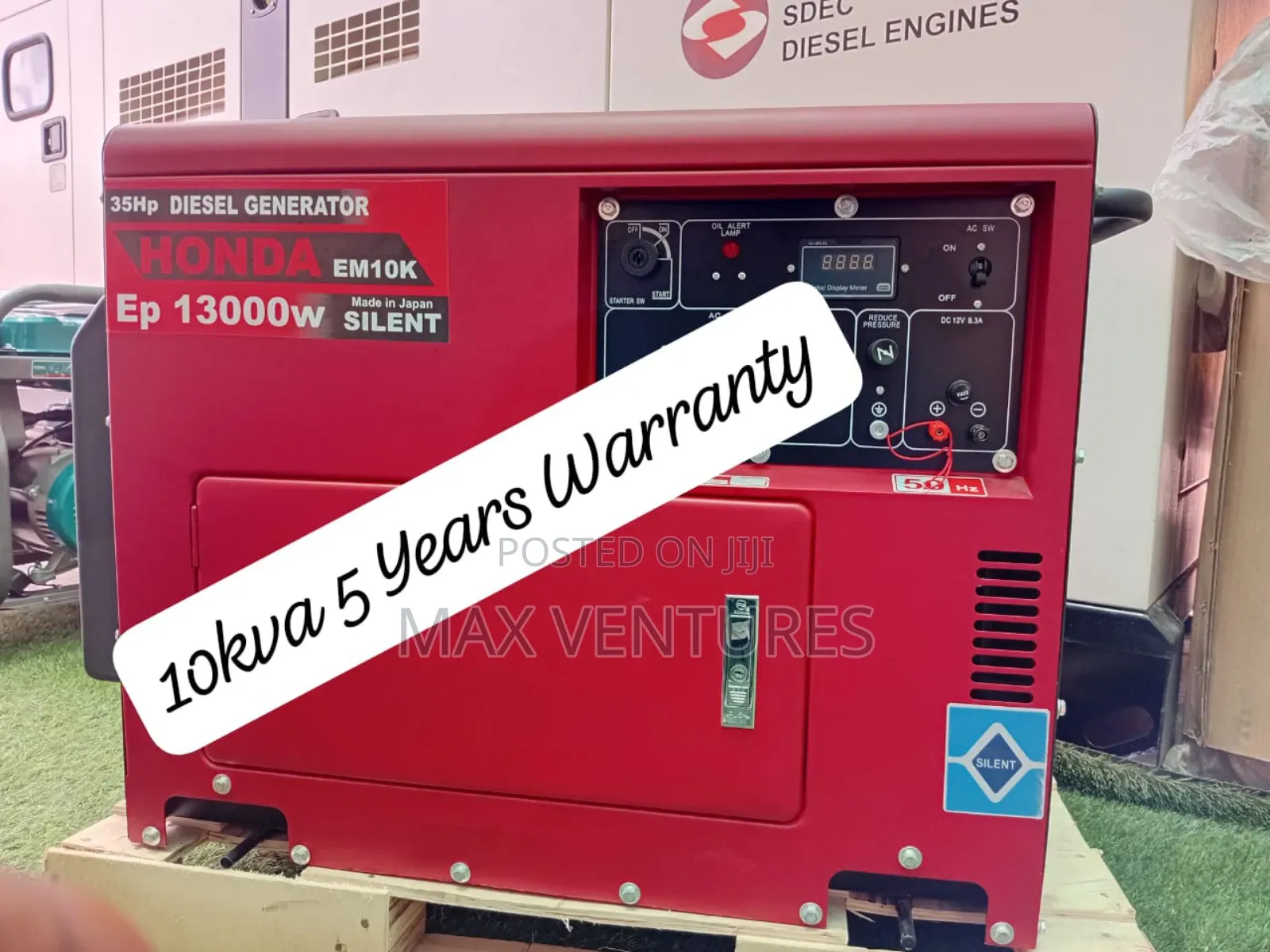Low Emissions Honda 10kva Diesel Powered Generator