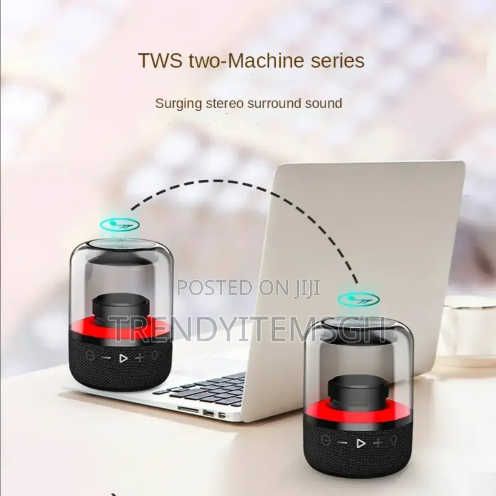Portable Wireless Speaker With Led Light