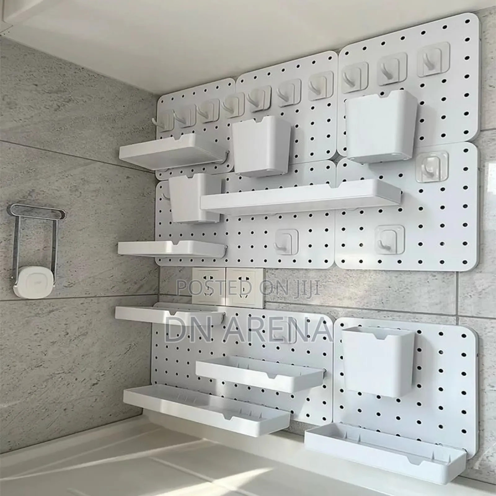White and Black Plastic Peg Board Perforated Board