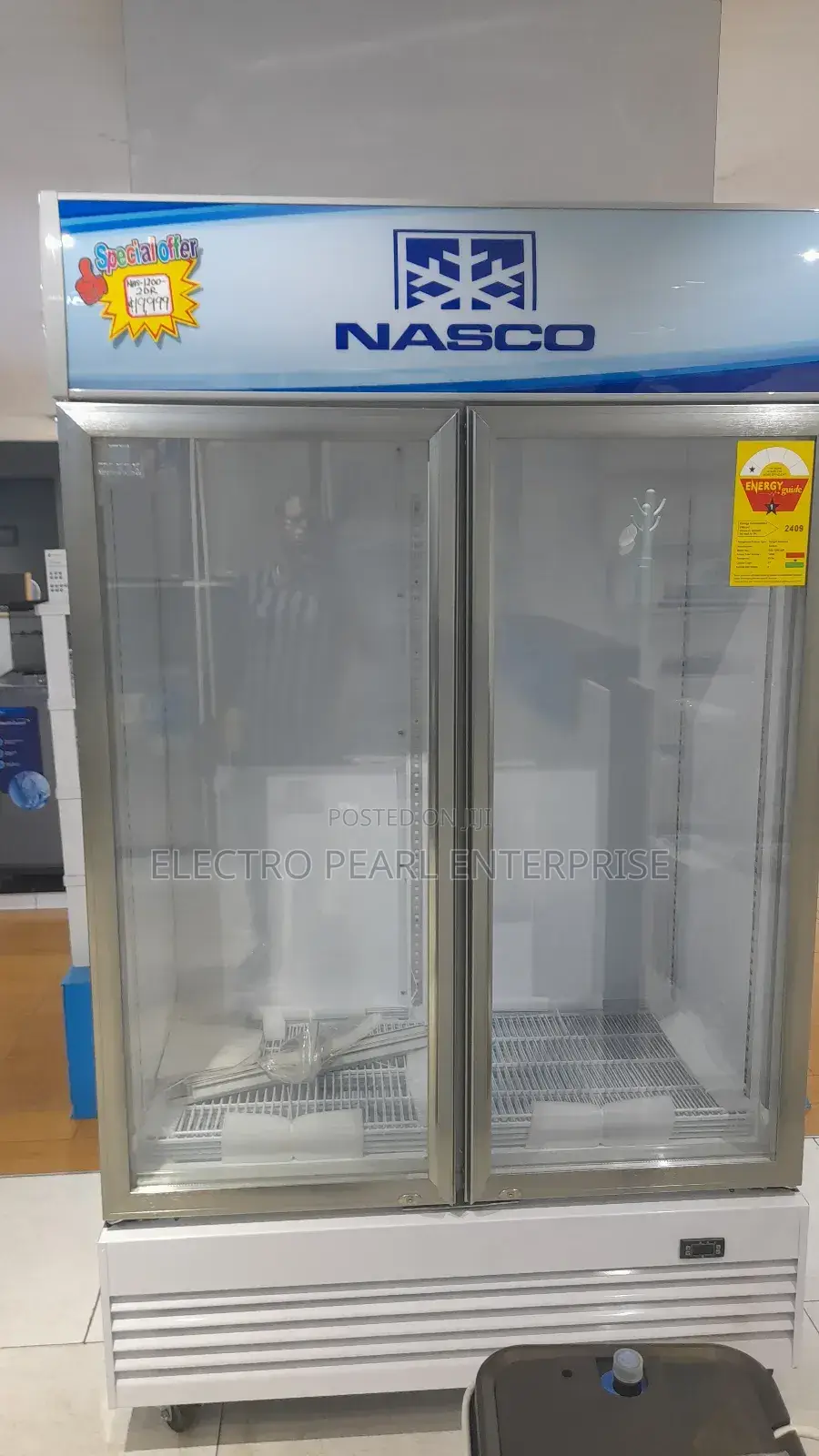 Nasco 1200 Liters Side by Side Display Fridge