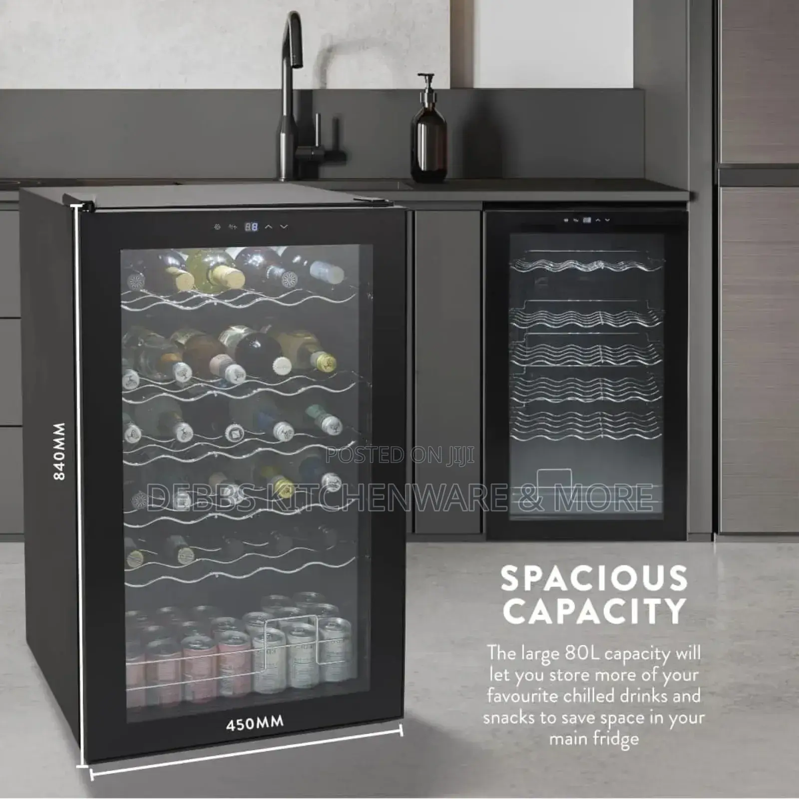 34 Bottle Glass Fronted Wine Cooler Uk