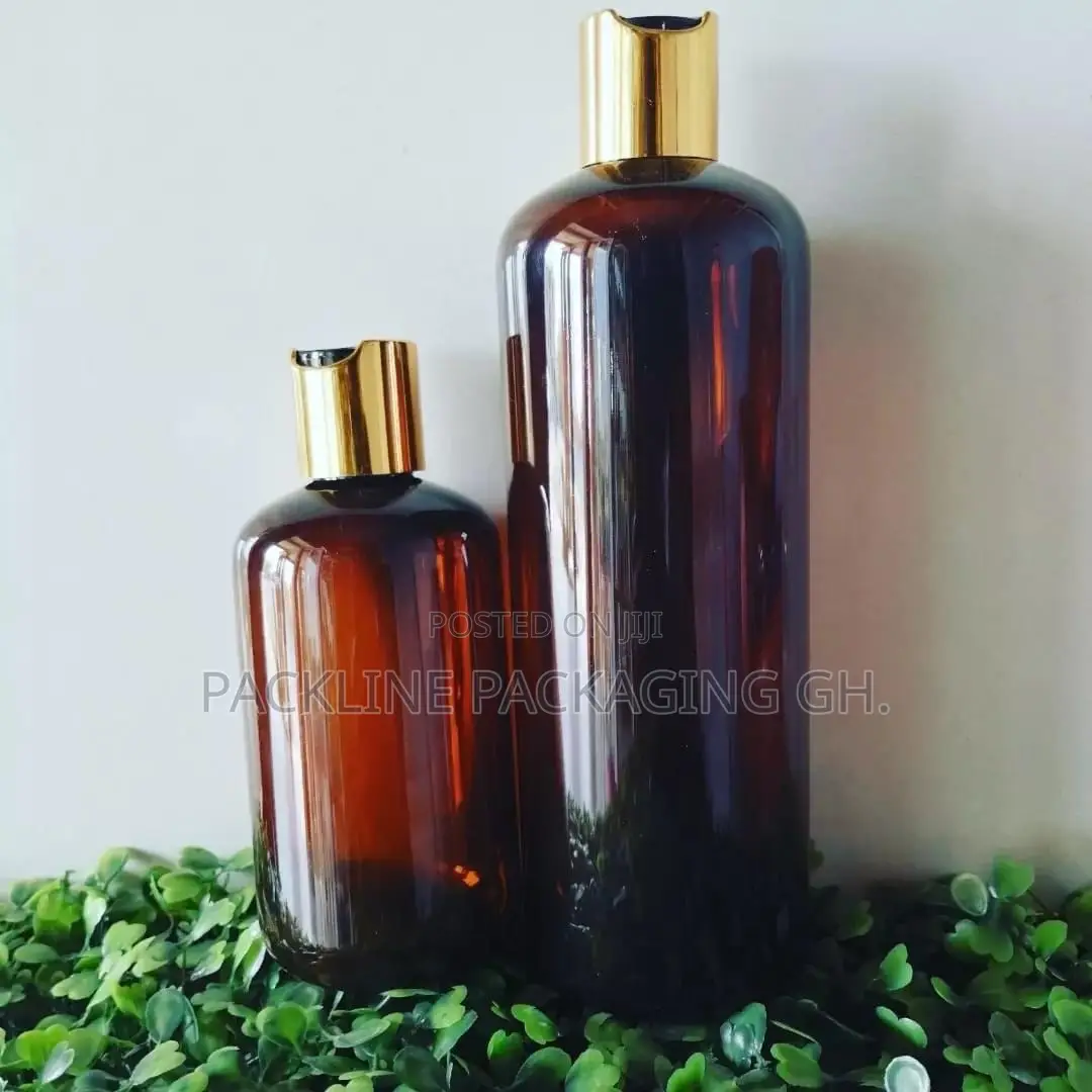 Empty Pet Cosmetics Shampoo Bottles