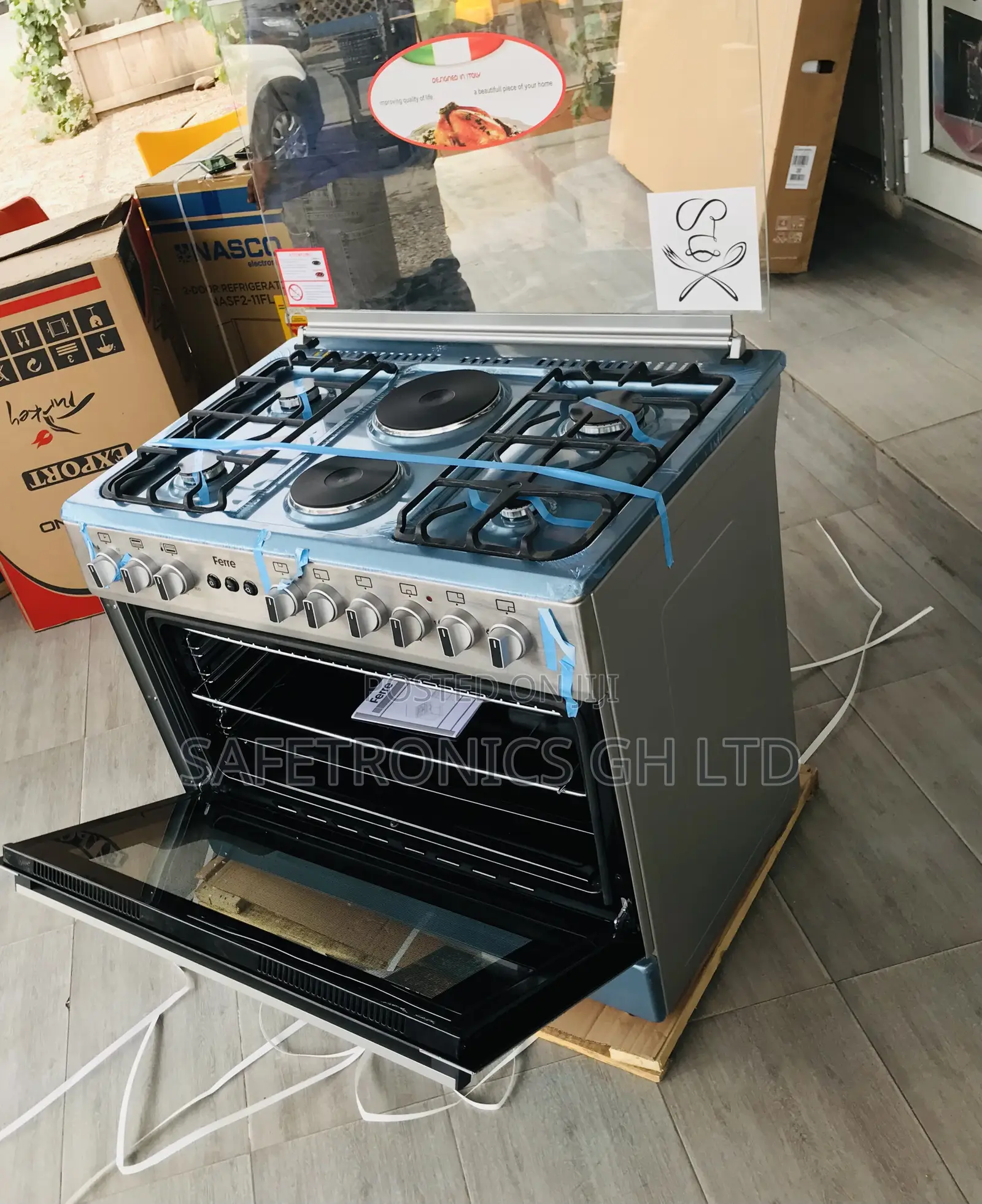 Perfect New 5 Gas Cooker Oven Glass Lid Ferre 60x90