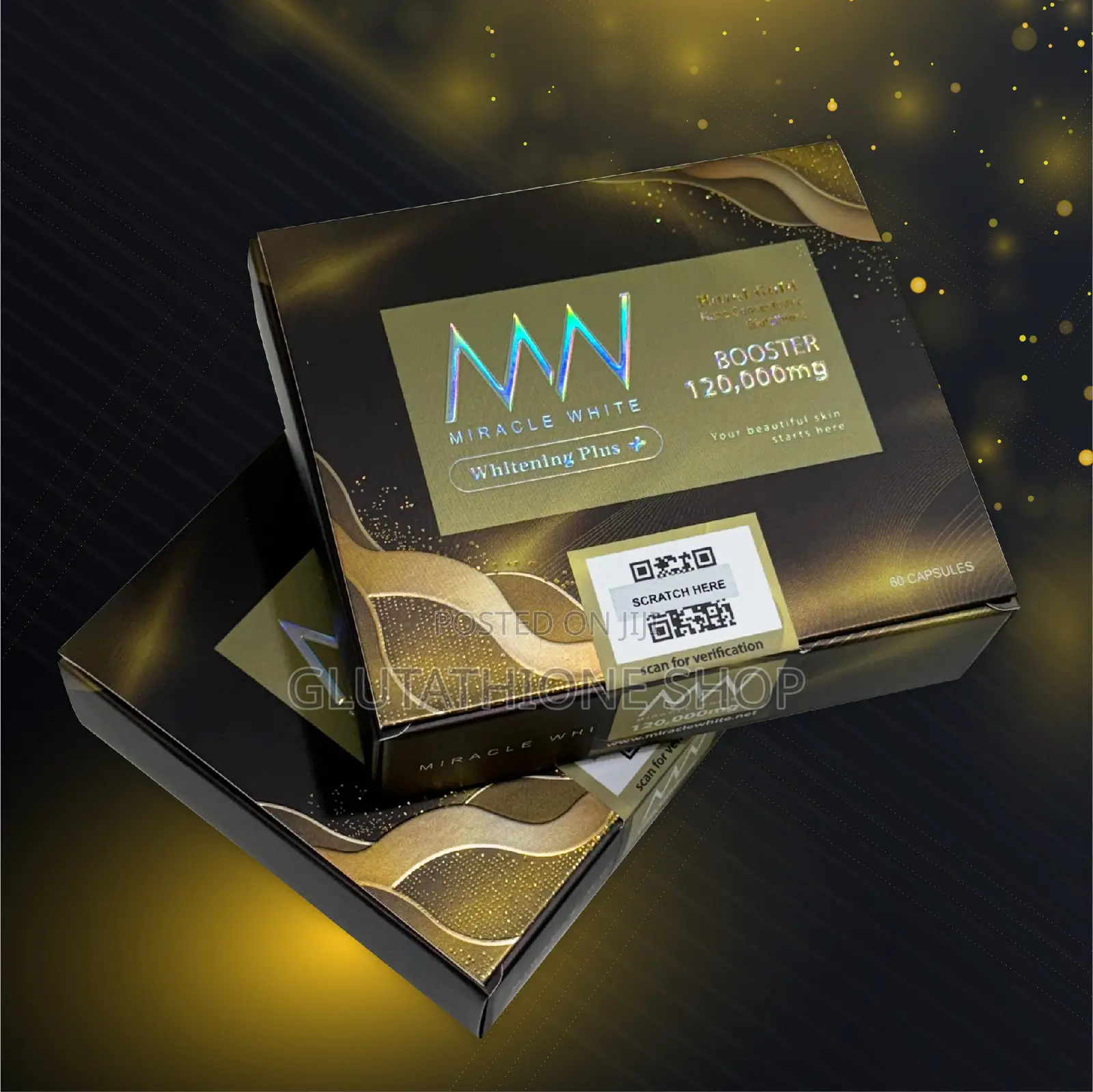 Miracle White Royal Gold Booster 120,000mg Whitening Plus+