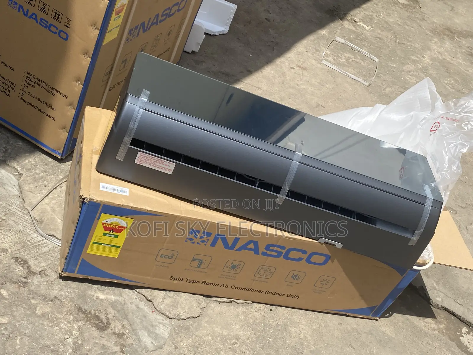 100% Shapely Black Mirror Nasco 2.0hp Split R410 Gas Ac