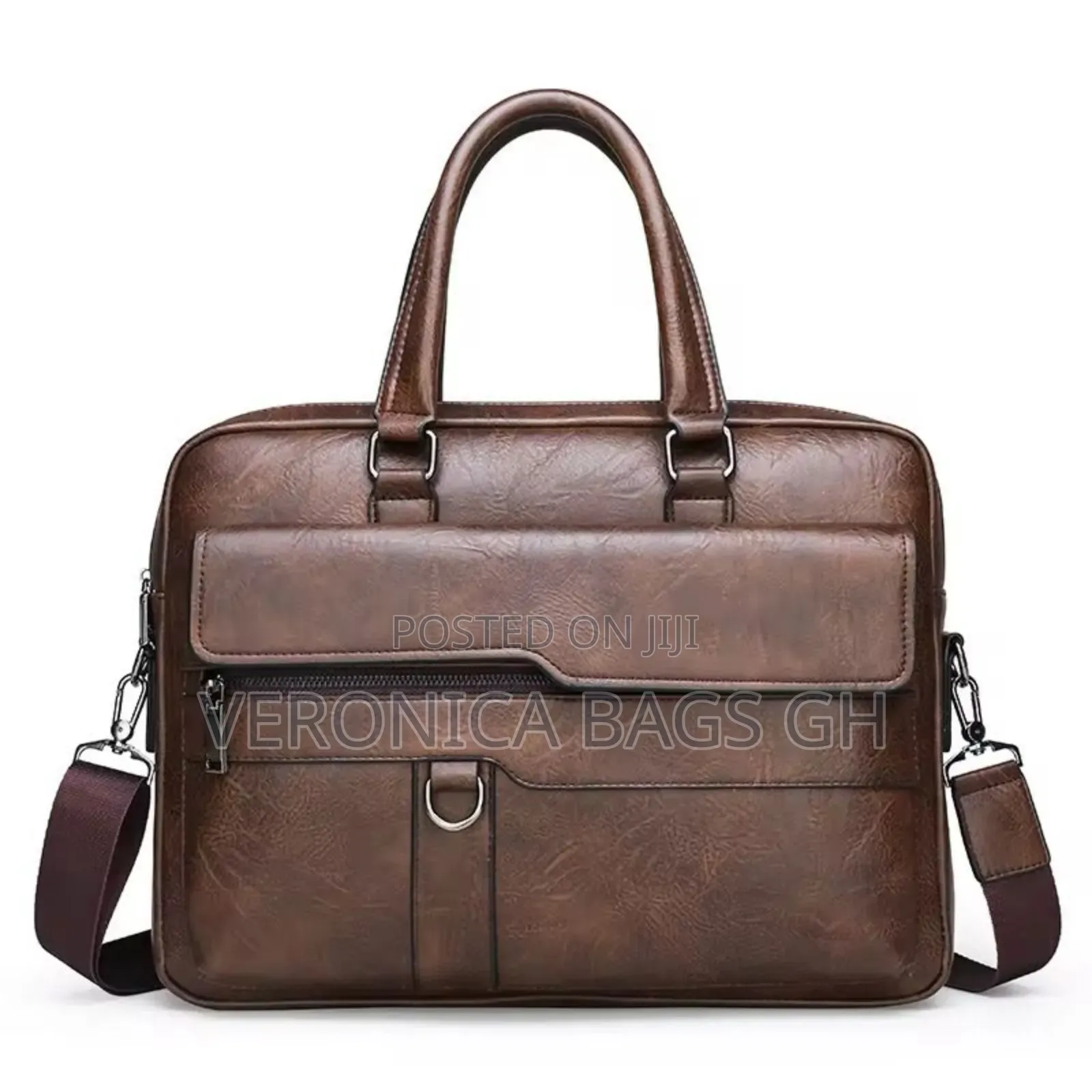 Leather Potable Briefcase Bag 14-15 Inches Laptop