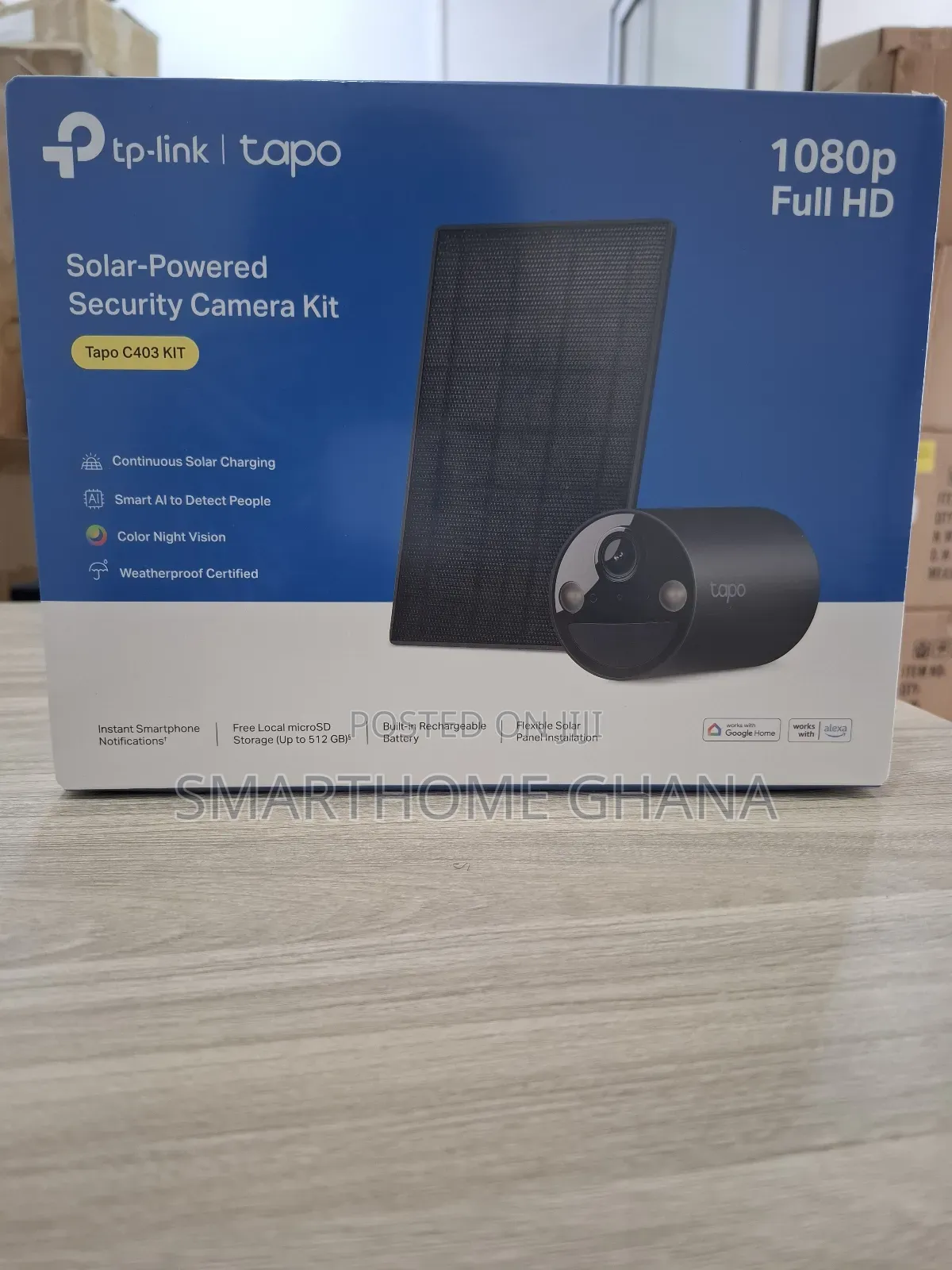 Tapo C403 Solar Powered Wifi Security Camera Kit 1080p