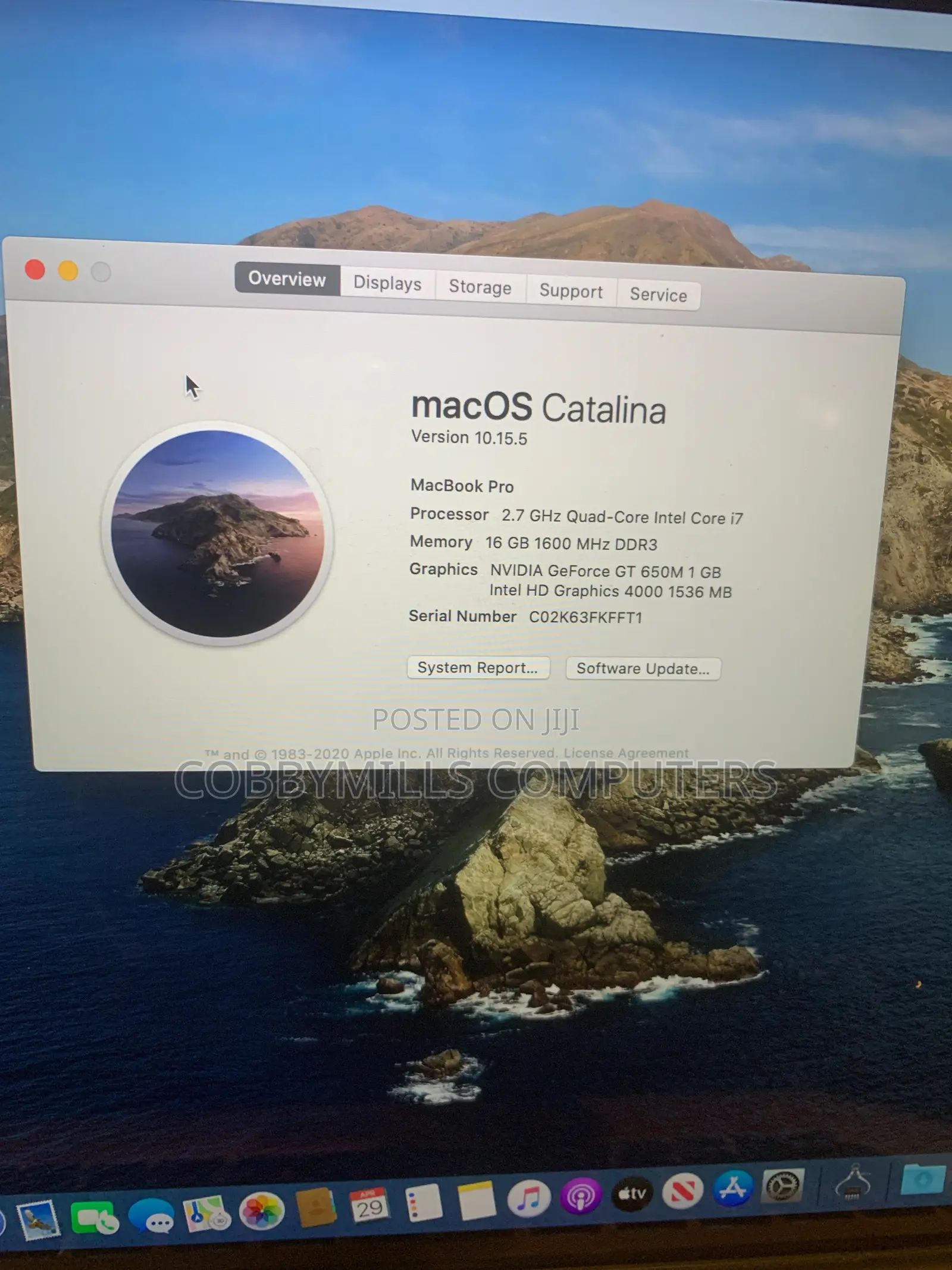 Laptop Apple MacBook 2013 16GB Intel Core I7 SSD 500GB