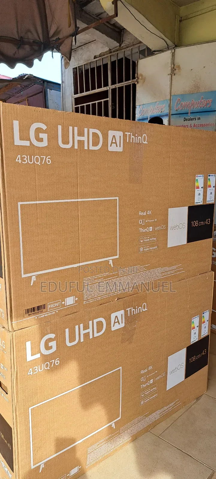 Lg 43" Uhd Smart HDR White Colour Uq76 Ai Apple Airplay