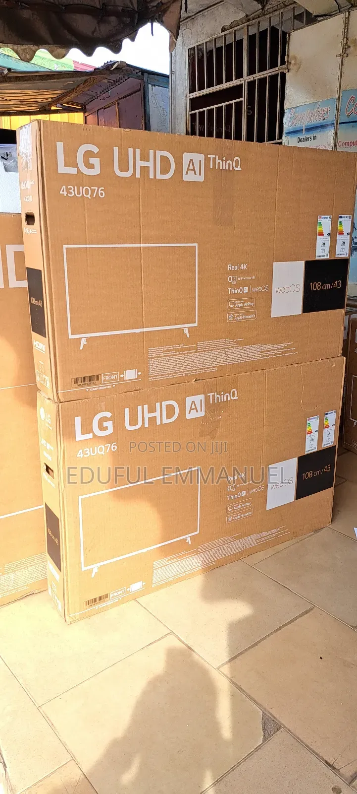 Lg 43" Uhd Smart HDR White Colour Uq76 Ai Apple Airplay