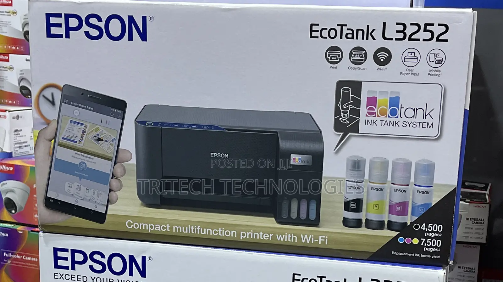 Epson Ecotank L3252 A4 All-in-1 With Wifi and Wireless