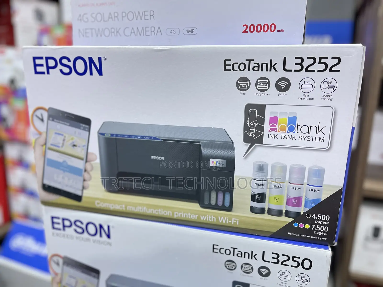 Epson Ecotank L3252 A4 All-in-1 With Wifi and Wireless