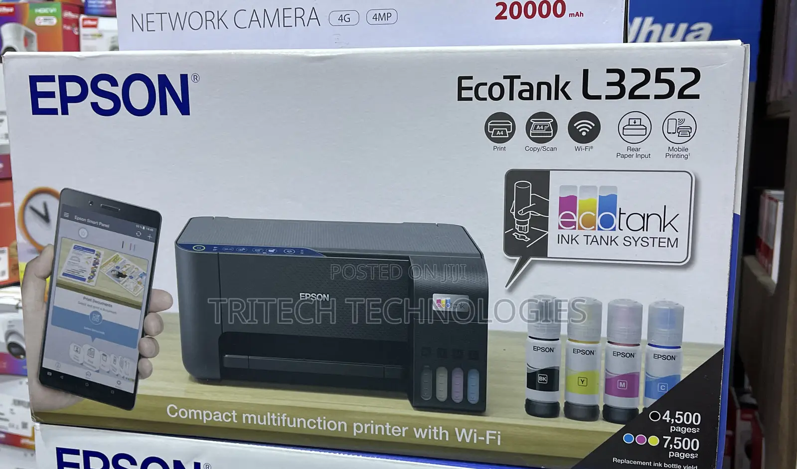 Epson Ecotank L3252 A4 All-in-1 With Wifi and Wireless