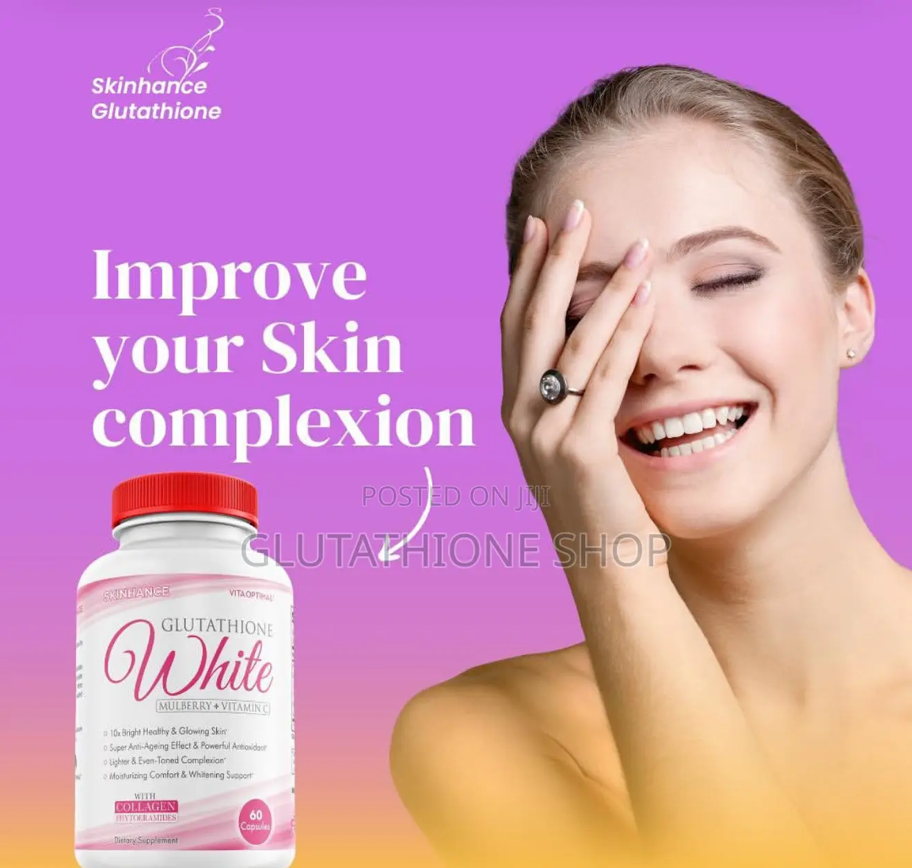 Skinhance Vitaoptimal Glutathione White X 60 Capsules