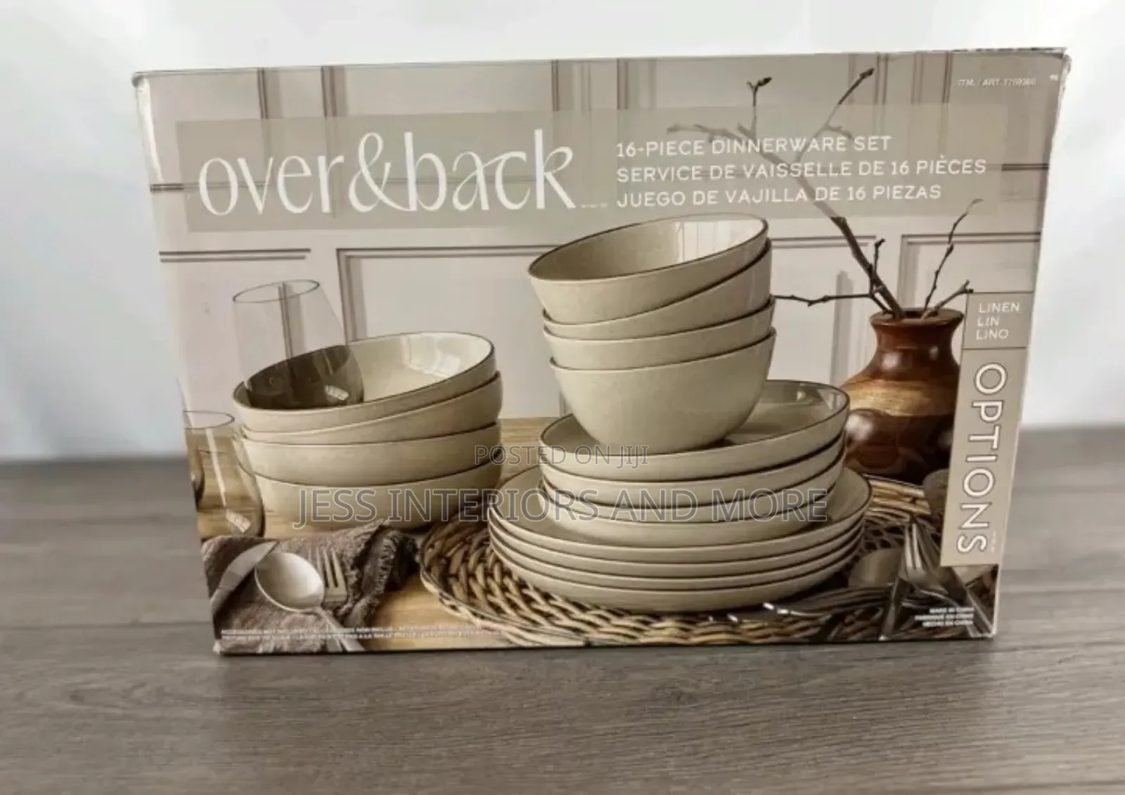 Over Back 16-Piece Dinnerware Set