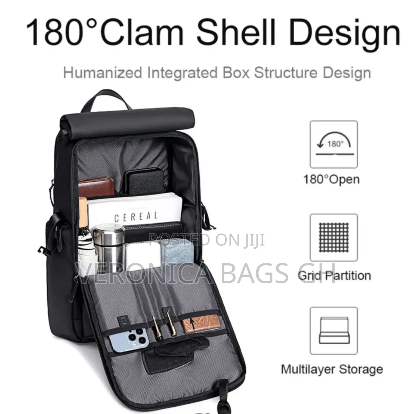 Potable Leather Backpack for 15 Inches Laptop Waterproof