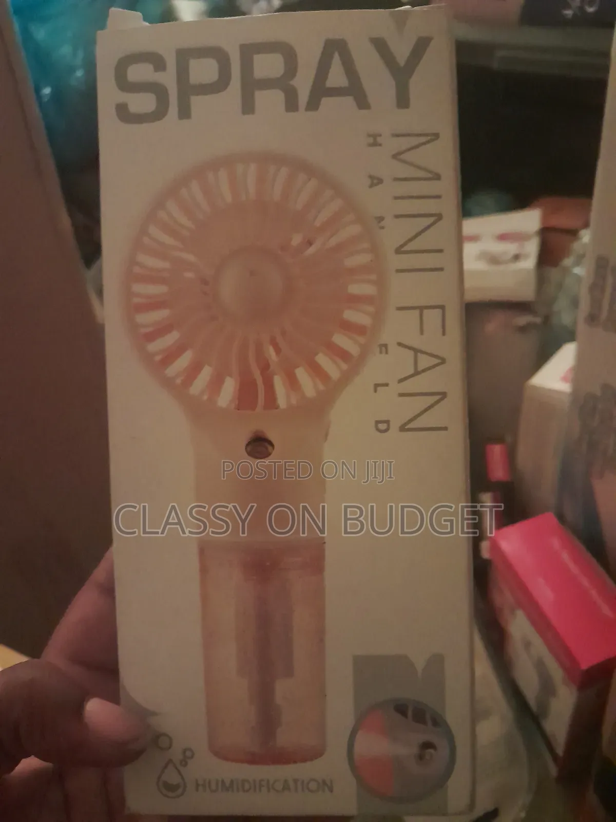 Spray Humidification Mini Handheld Fan.