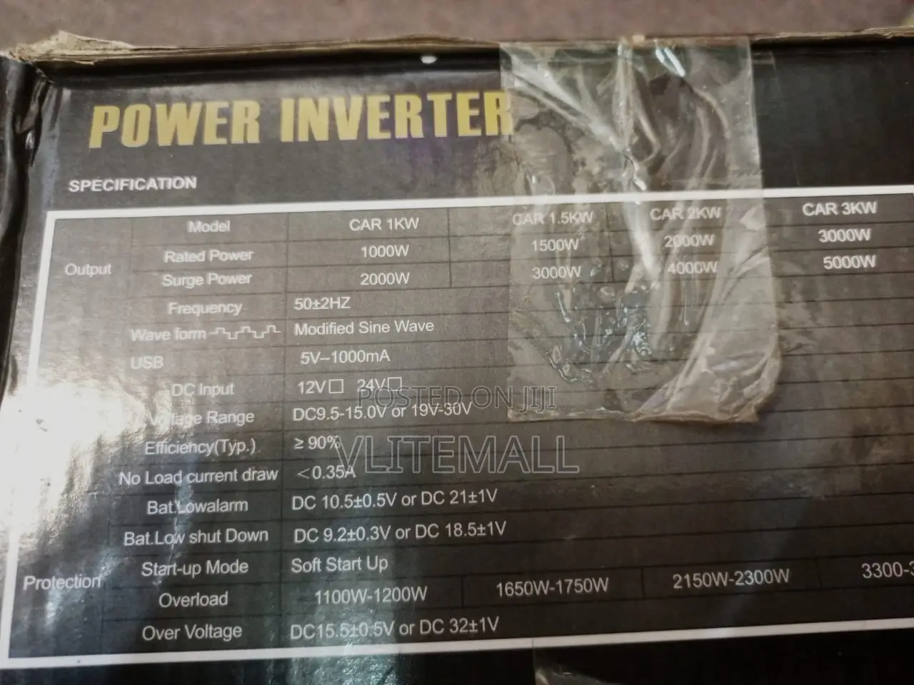 12v 1000 Dc to Ac Power Inverter (Isow)