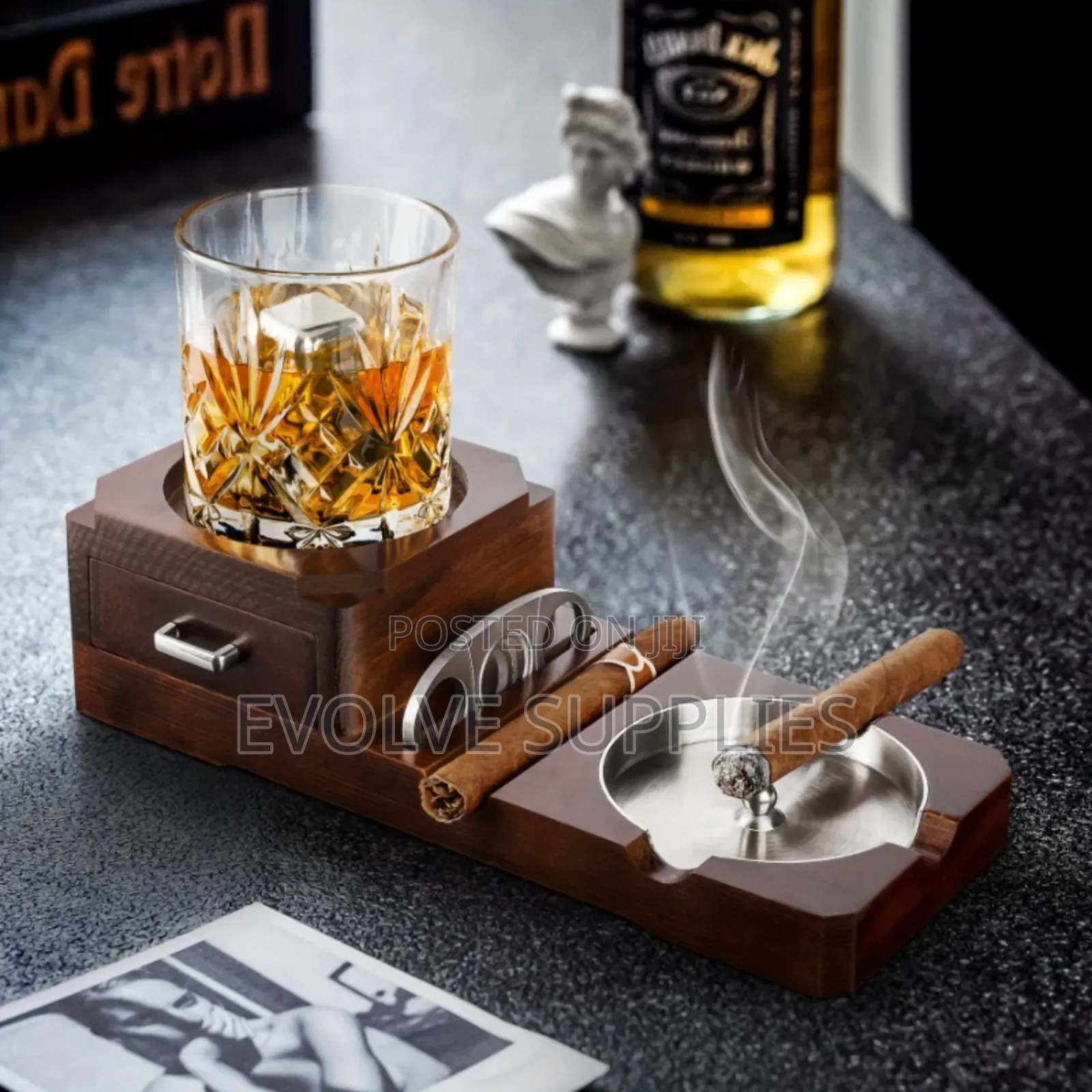 2 in 1 Cigar Ashtray and Coaster