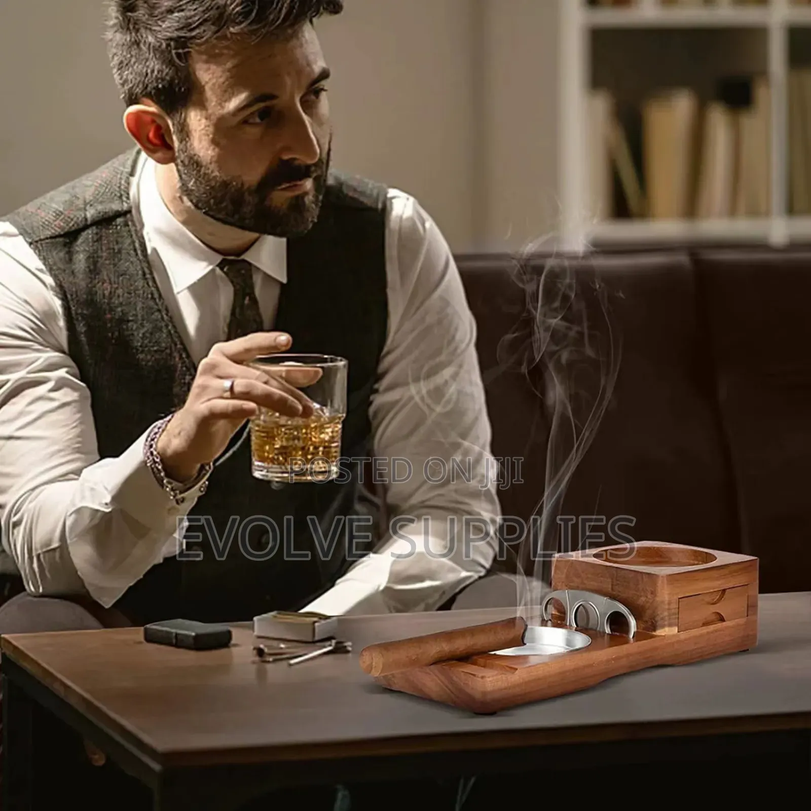 2 in 1 Cigar Ashtray and Coaster