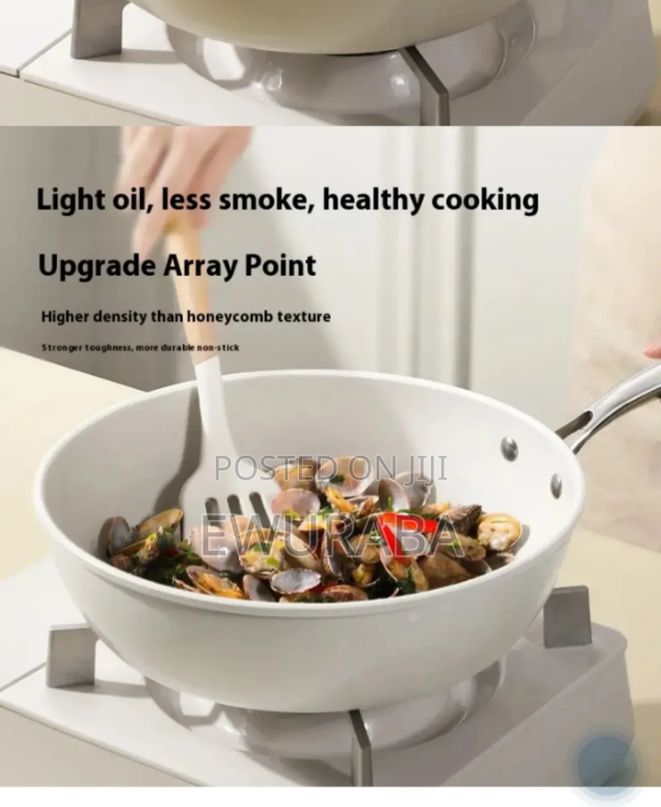 28cm Non Stick Wok With Glass Cover