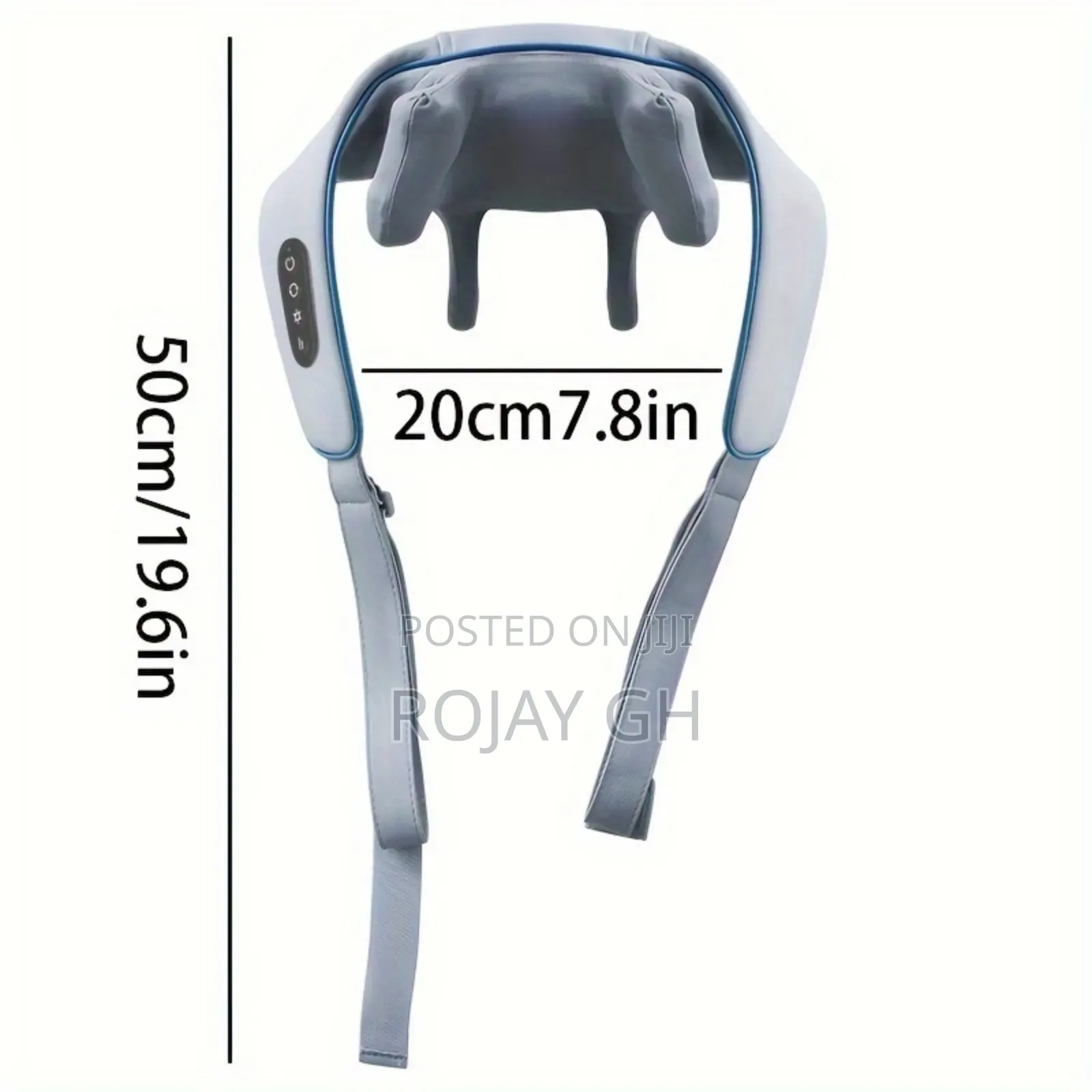 Rechargeable Neck Shoulder Massager With Heat Relax - Grey