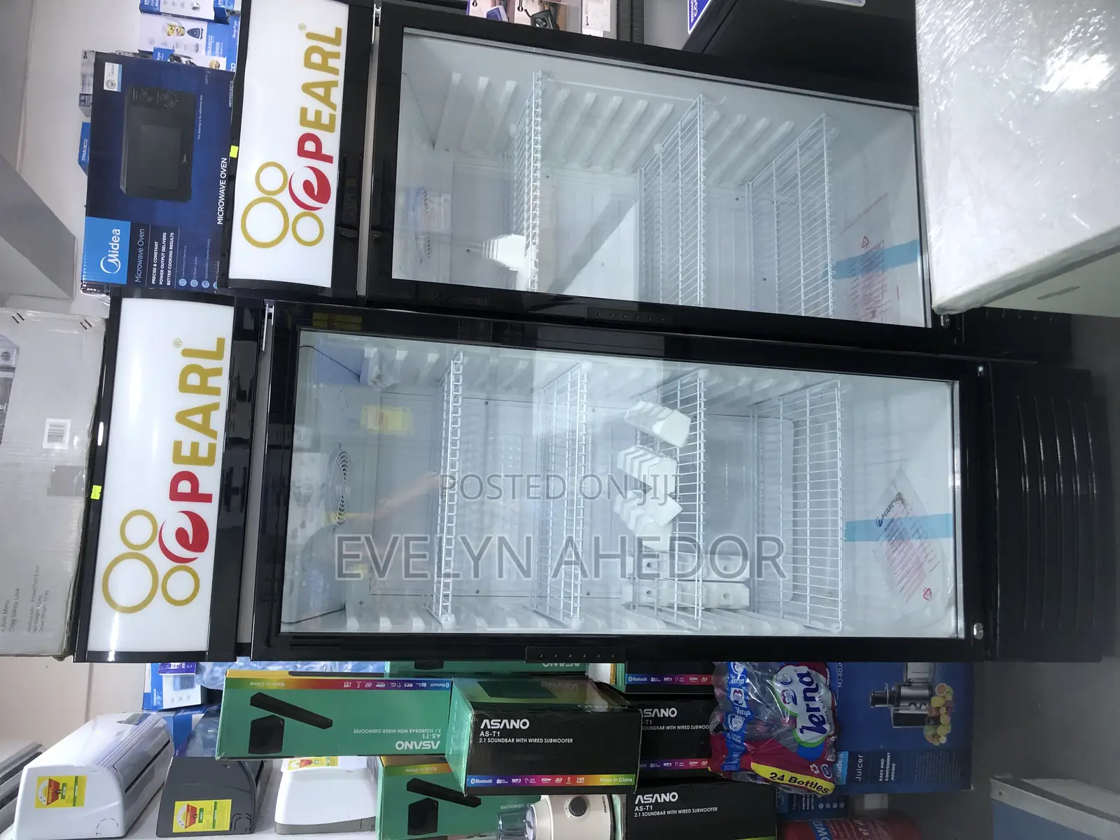 Eco Friendly Pearl Display Fridge 400 Liters Available