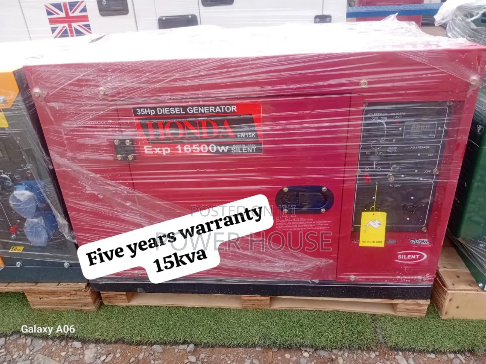 Durable Materials 15kva 16500watts Honda
