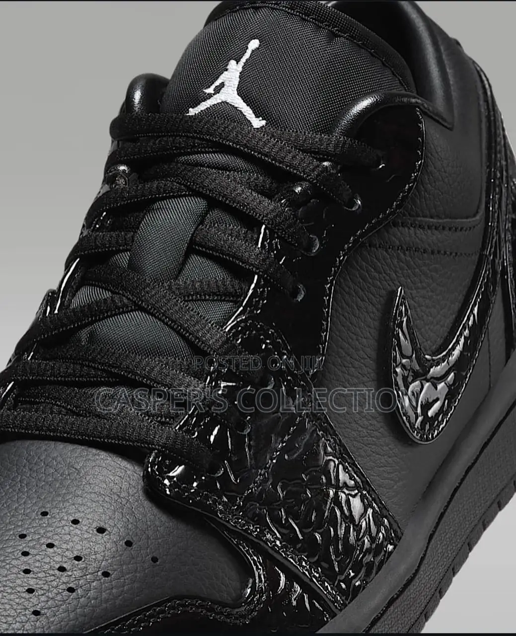 Air Jordan 1 Low “Black Croc”