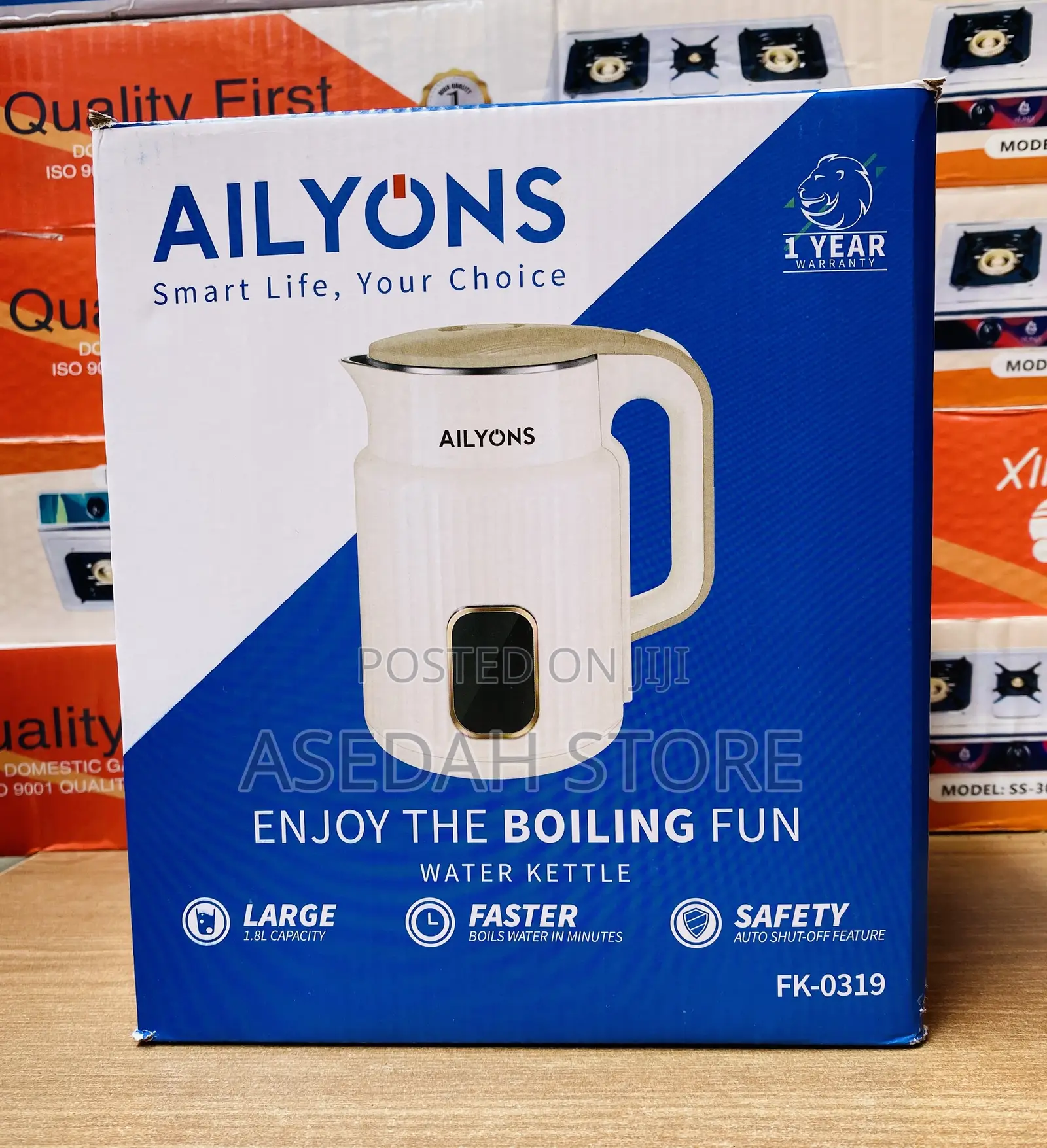 Electric Kettle 1.8l Ailyons