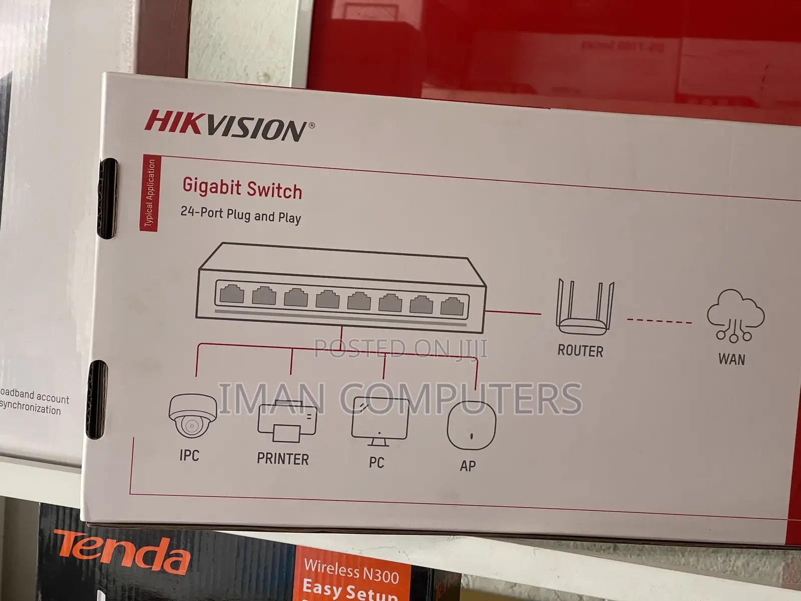 Hikvision Gigabit Switch 24 Port Plug and Play