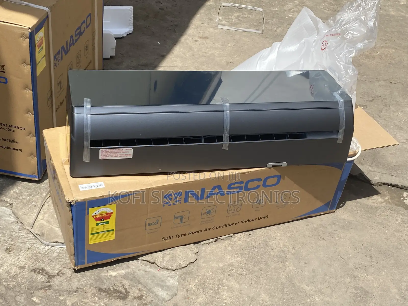 100%Keen Black Mirror Nasco 1.5hp Split R410 Gas Ac