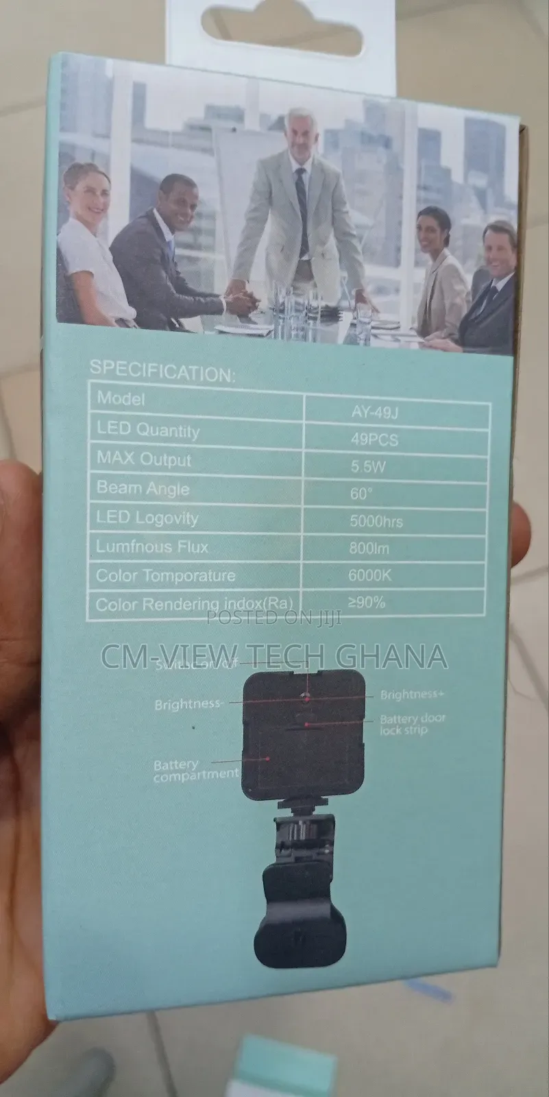 Led Video Light + Holder