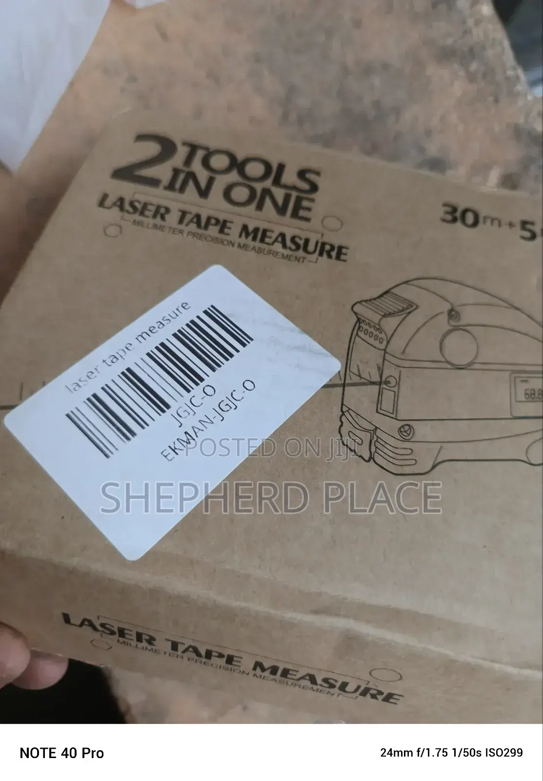 2-in-1 Laser Range Tape Measure