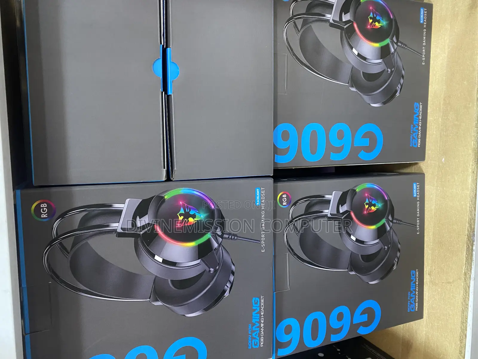 G606 RGB Gaming Headset/Headphones Backlight