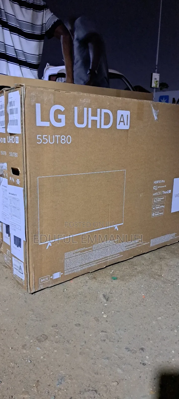 Lg 55" Ut80 2024 Uhd Smart HDR Netflix Apple Airplay T2s2