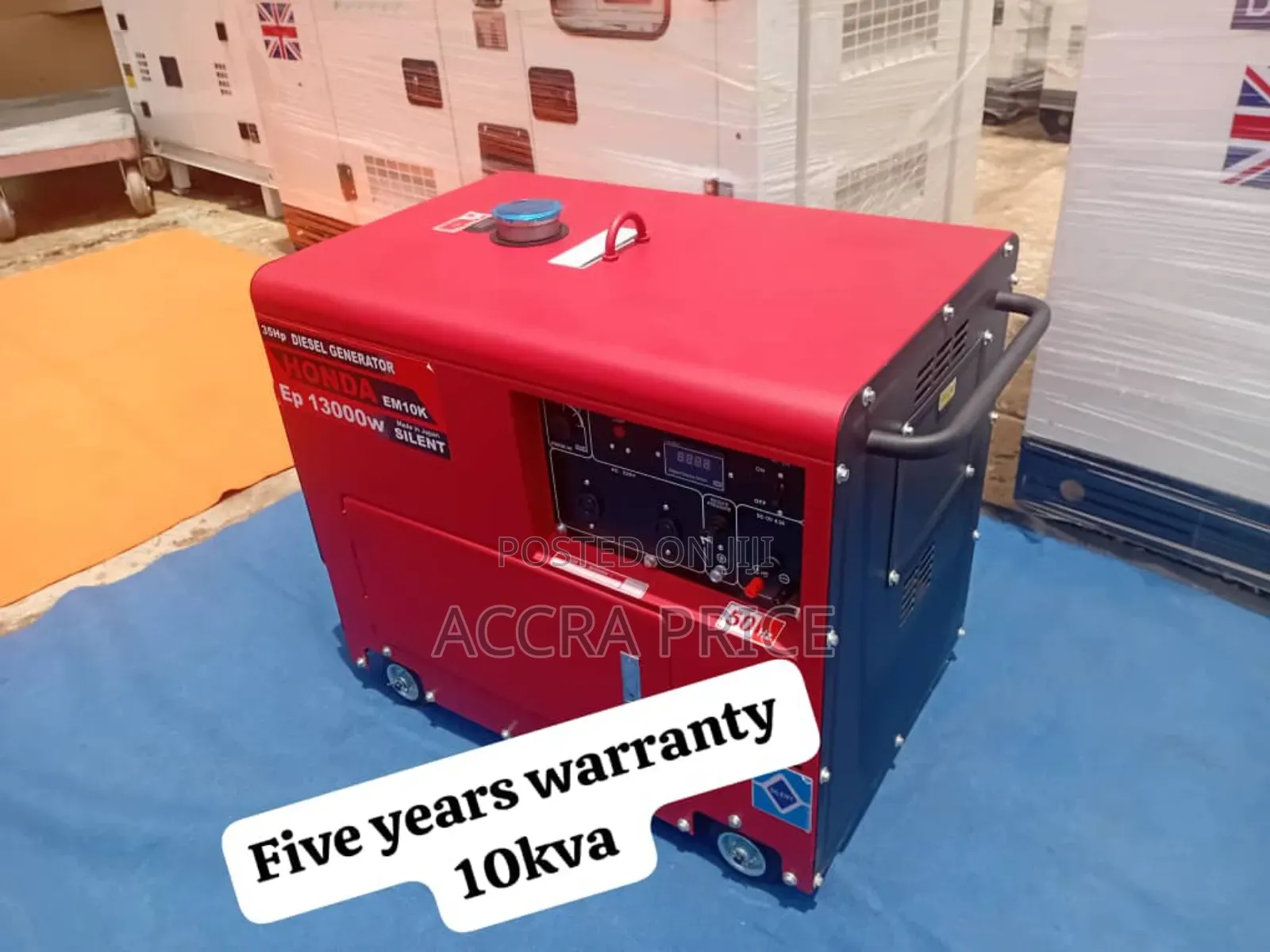 Adaptable 10kva Honda Diesel Generator 10kva 13kw Japan