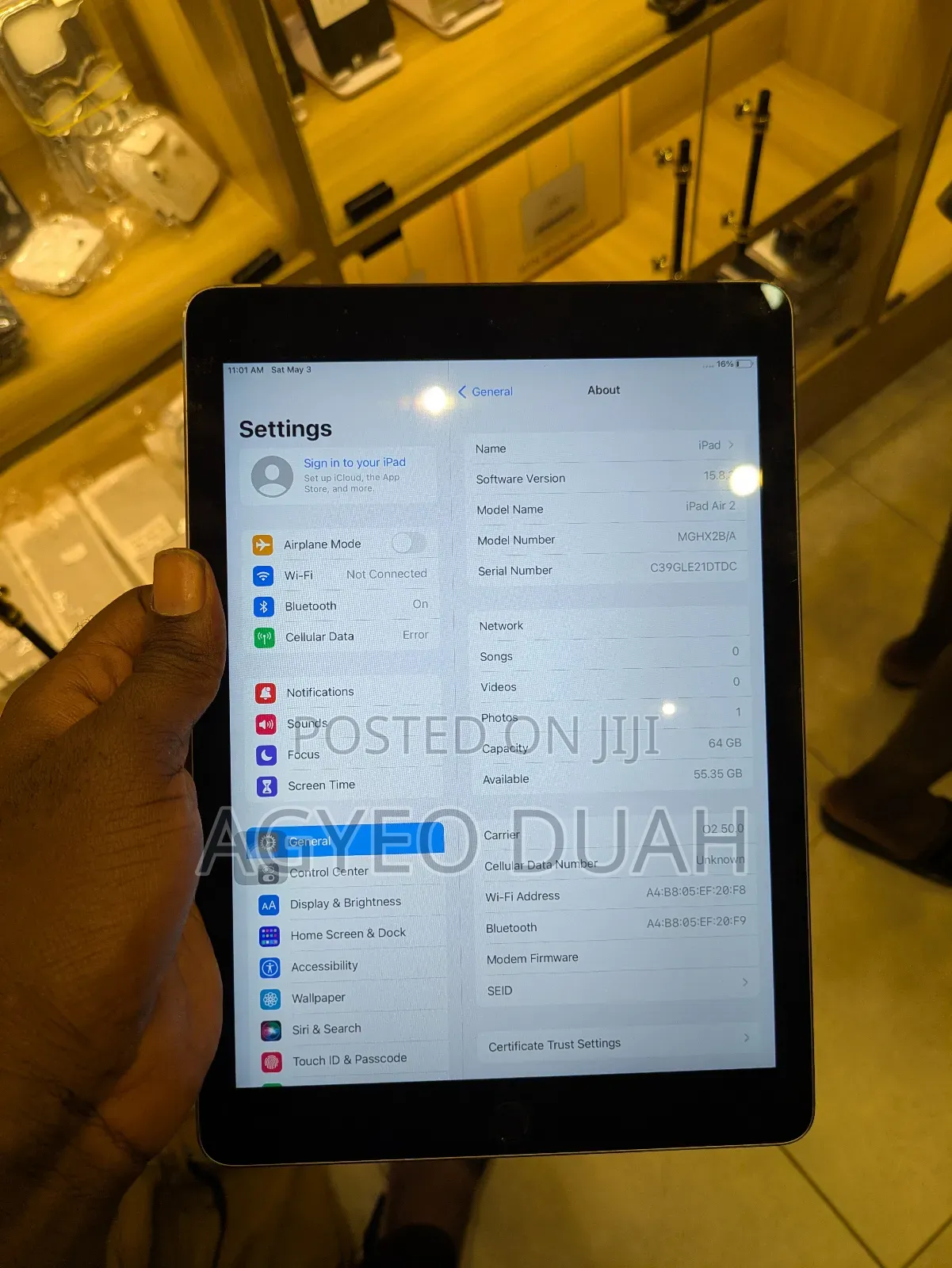 Apple iPad Air 2 16 GB Silver