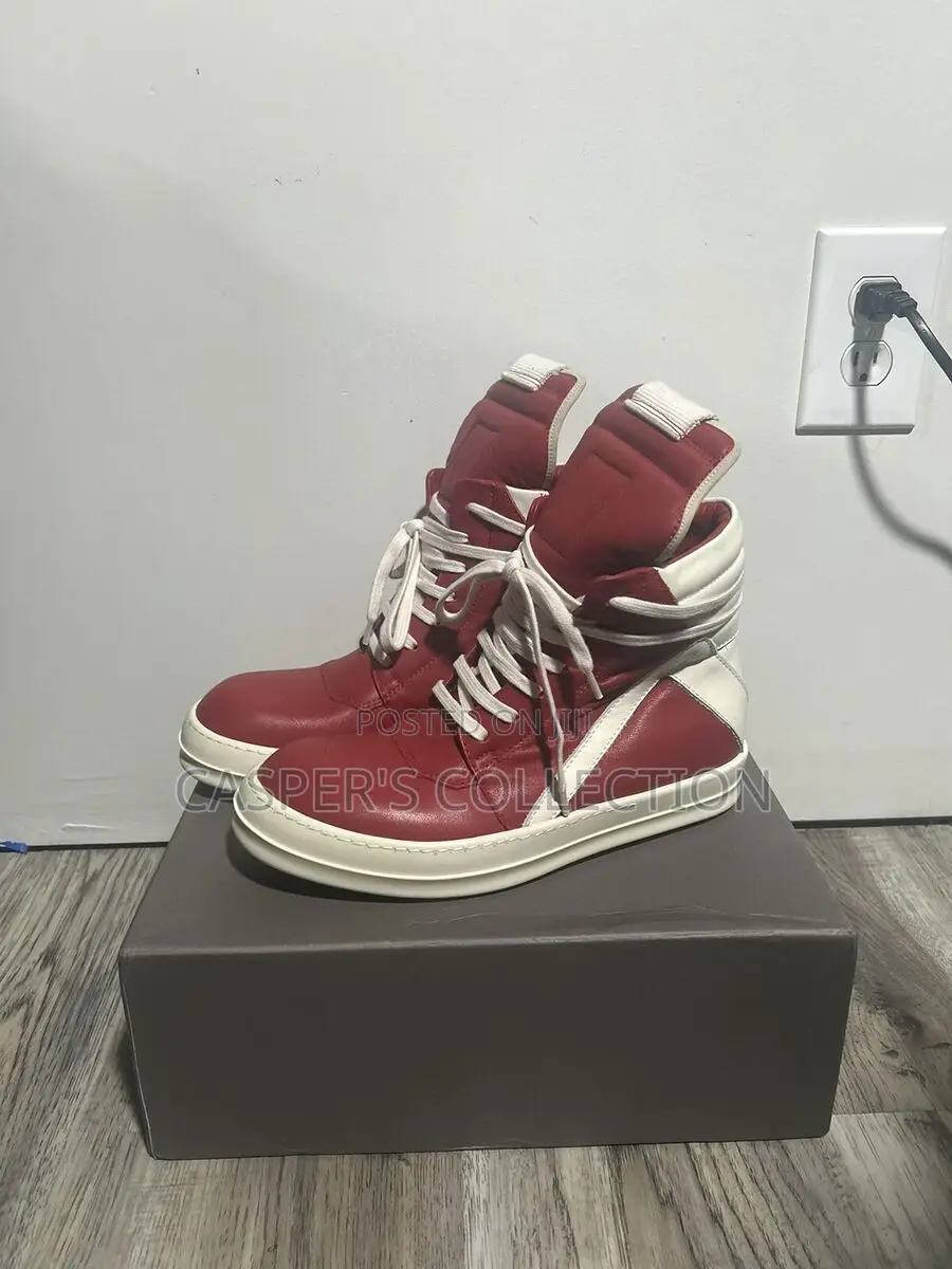 Rick Owens Geobasket Red