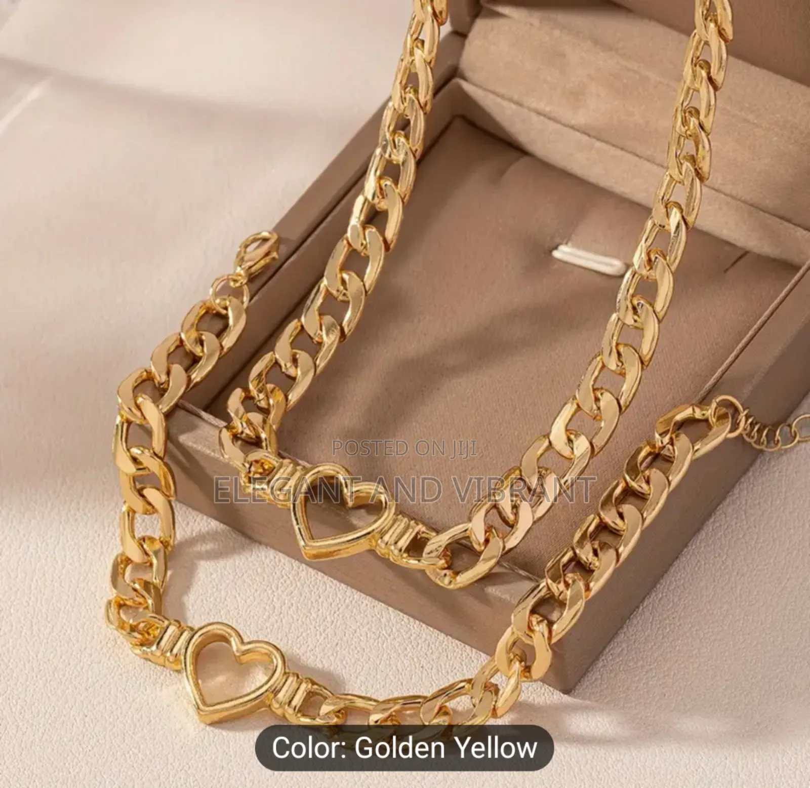 Ladies Necklace in Gold Colour, for Adults, Girls and Kids