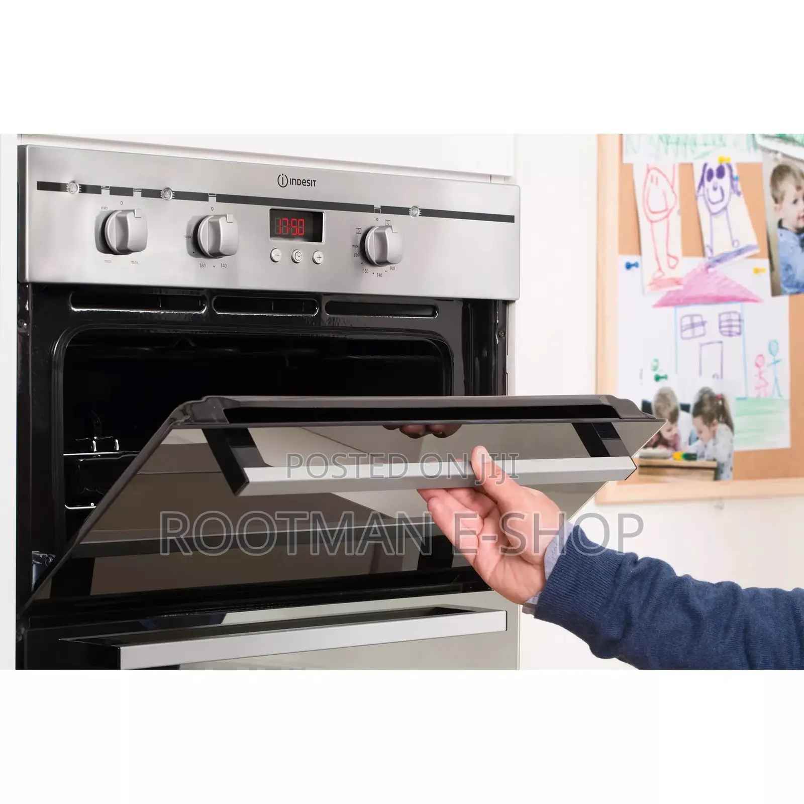 Indesit Fimd23ixs Double Electric Oven - Stainless Steel