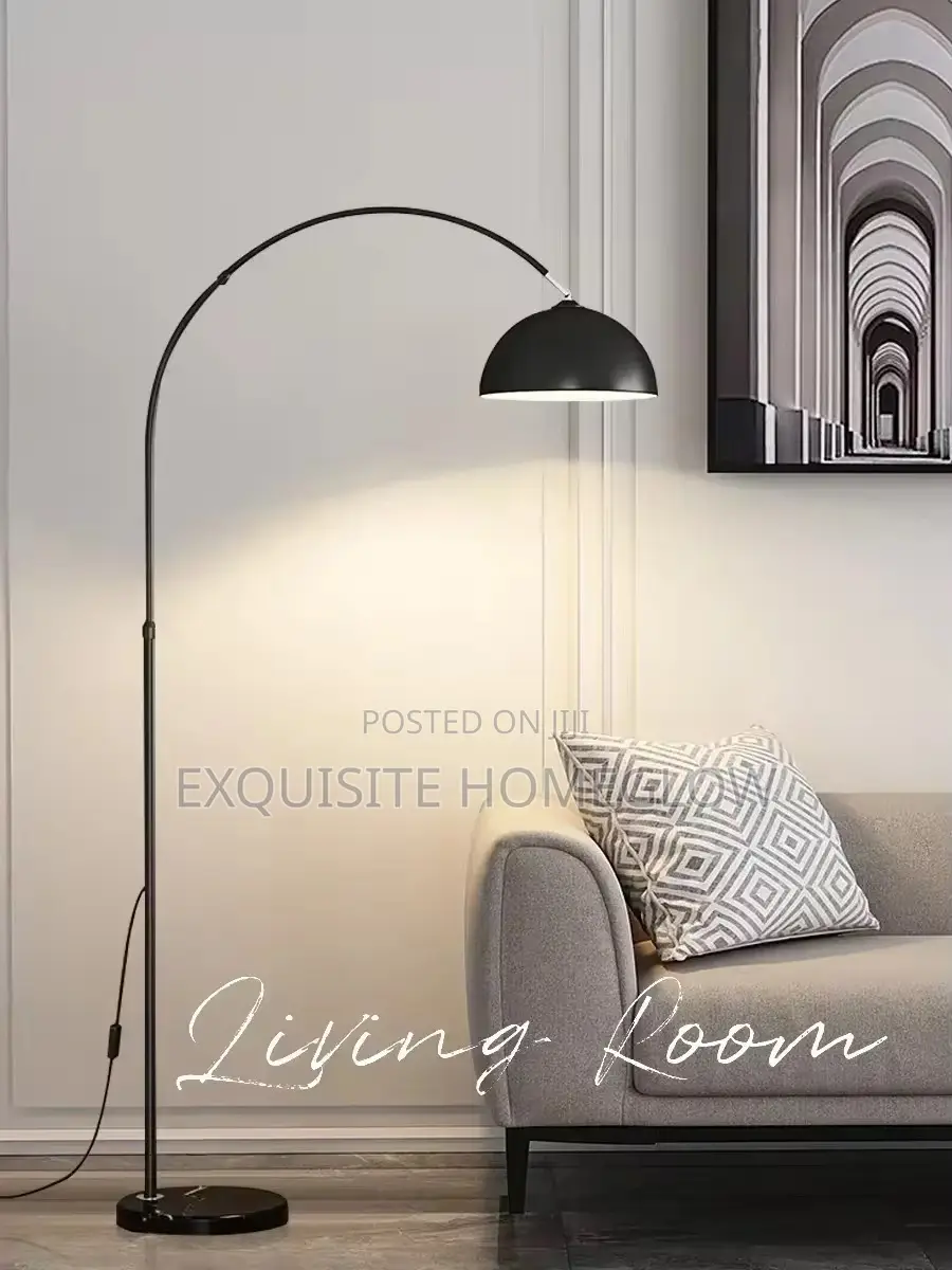 Arc Floor Lamp Available in Black and White