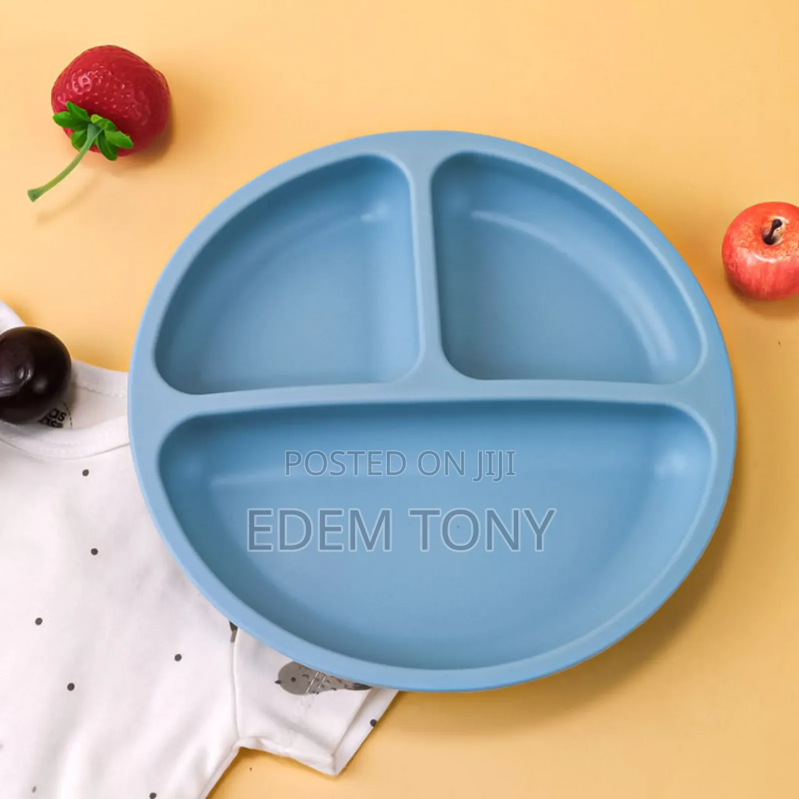 3pcs Baby Silicone Dining Plates