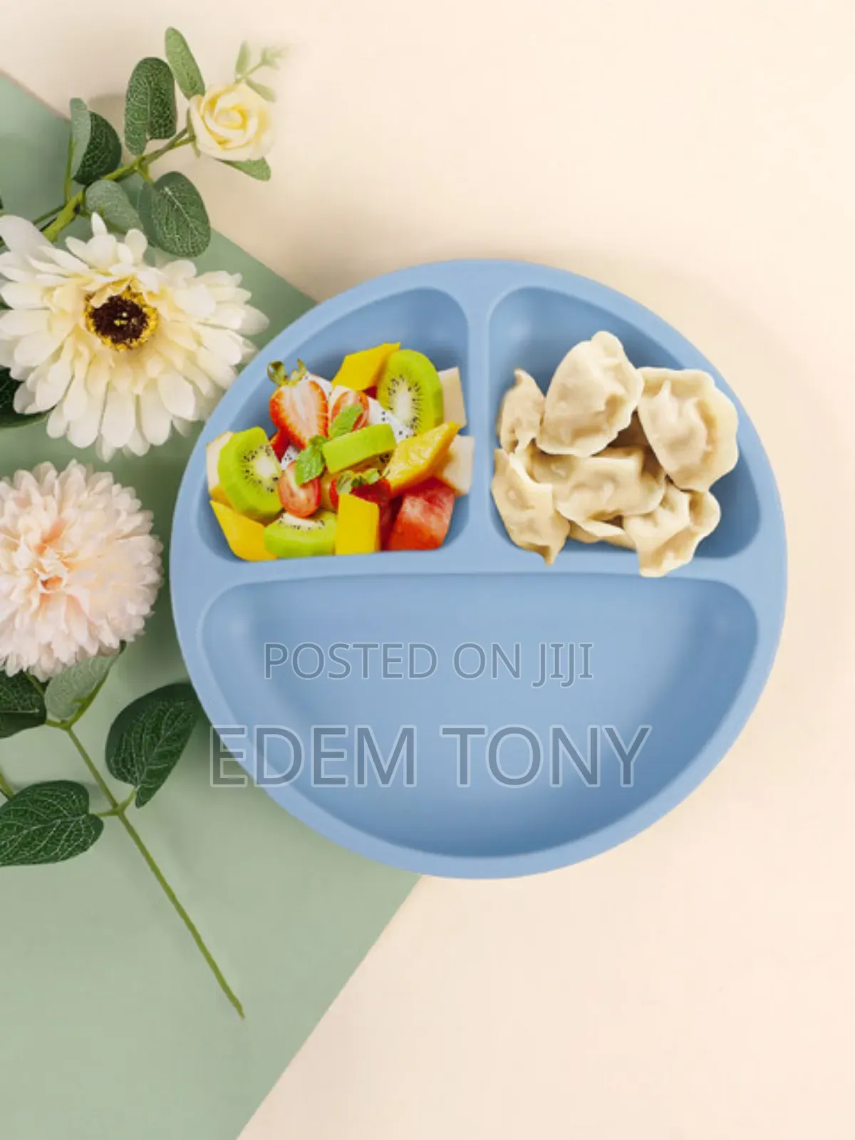 3pcs Baby Silicone Dining Plates