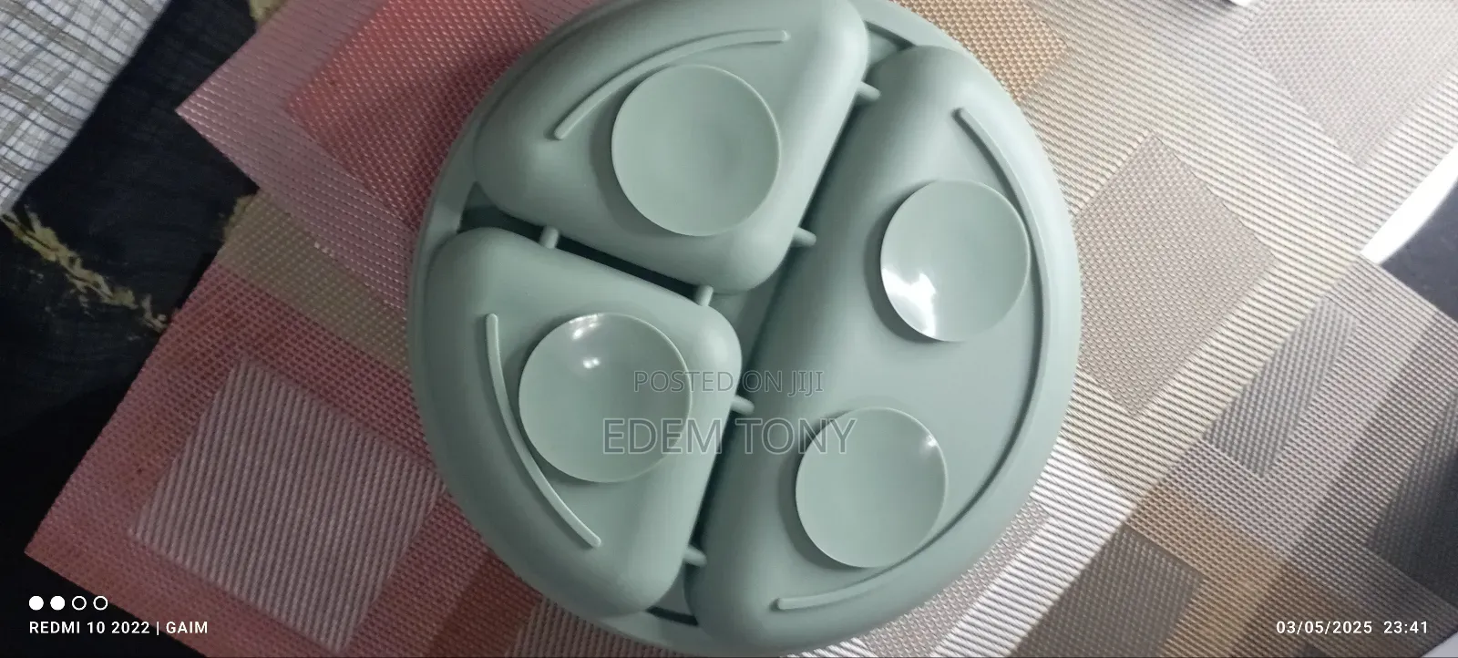 3pcs Baby Silicone Dining Plates