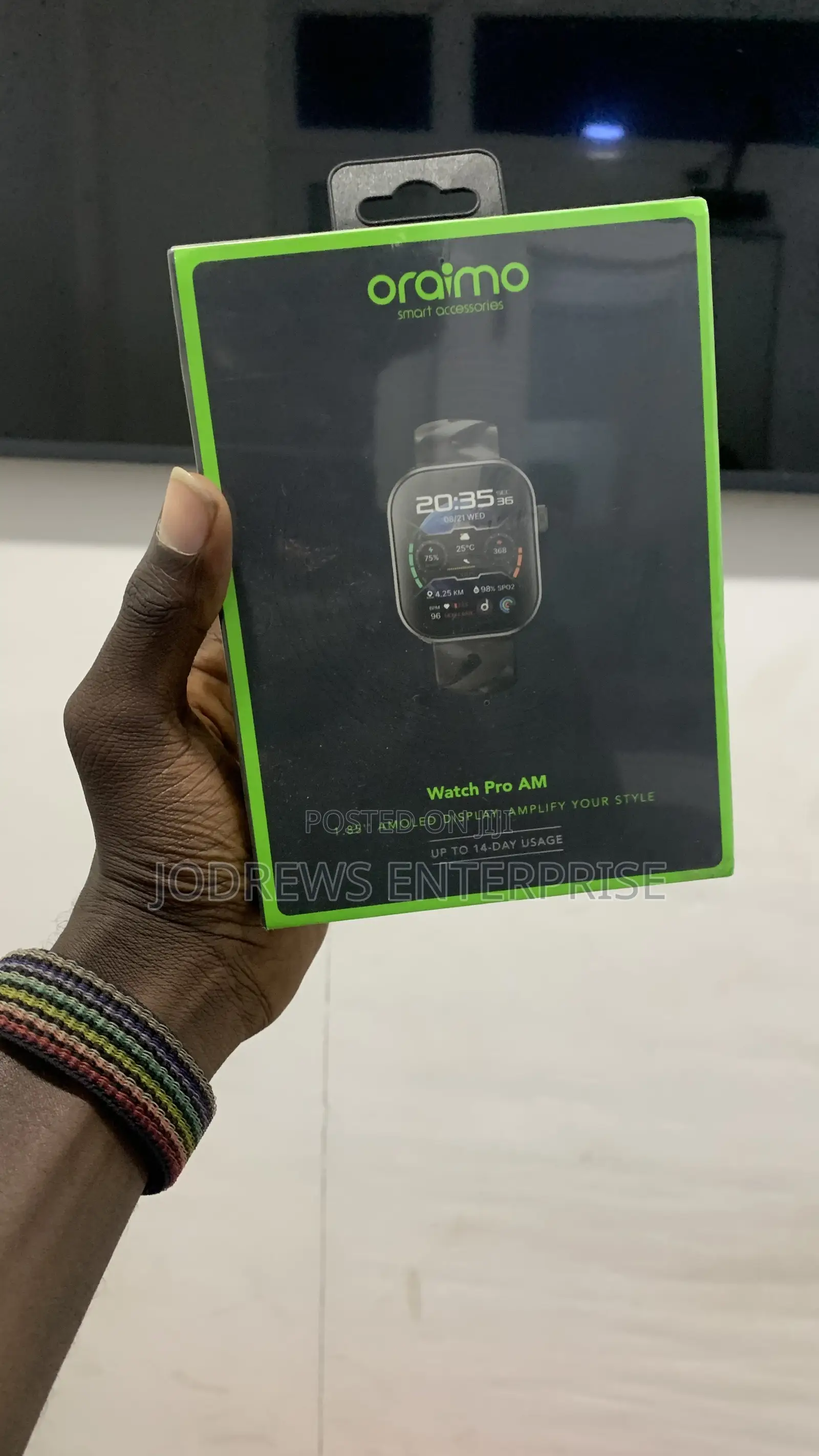 Oraimo Watch Pro Am 1.85" Amoled Ip68 Smart Watch