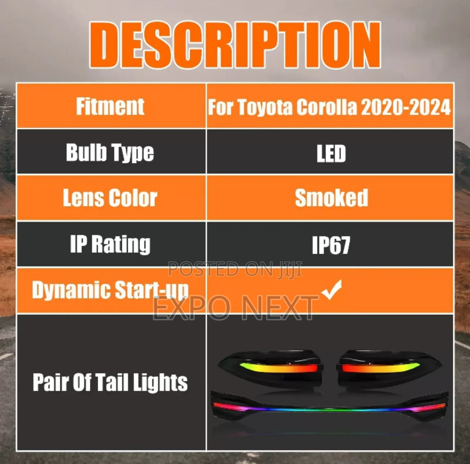 Led Tail Lights For Toyota Corolla 2020-2024