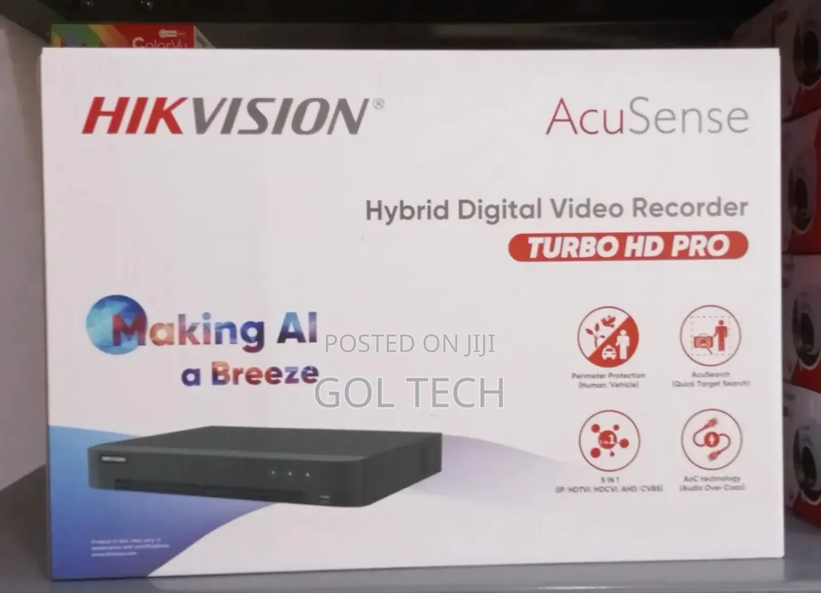 Hikvision 8ch DVR /5mp With 2way Audio Acusense All on 1 DVR