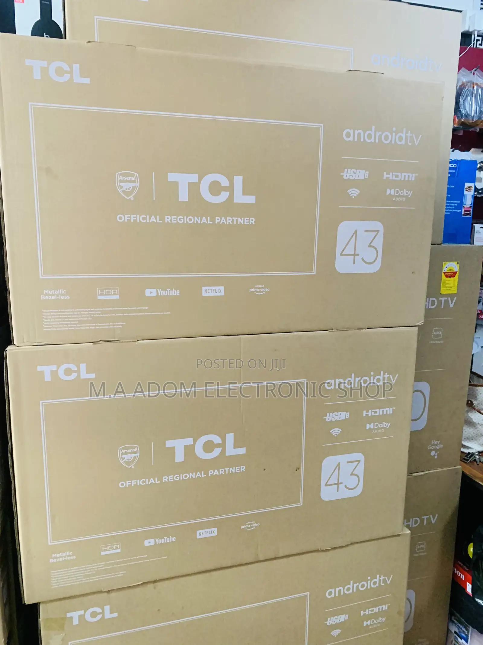 TCL 43 Smart Tv With Youtube Netflix Prime Video Tv