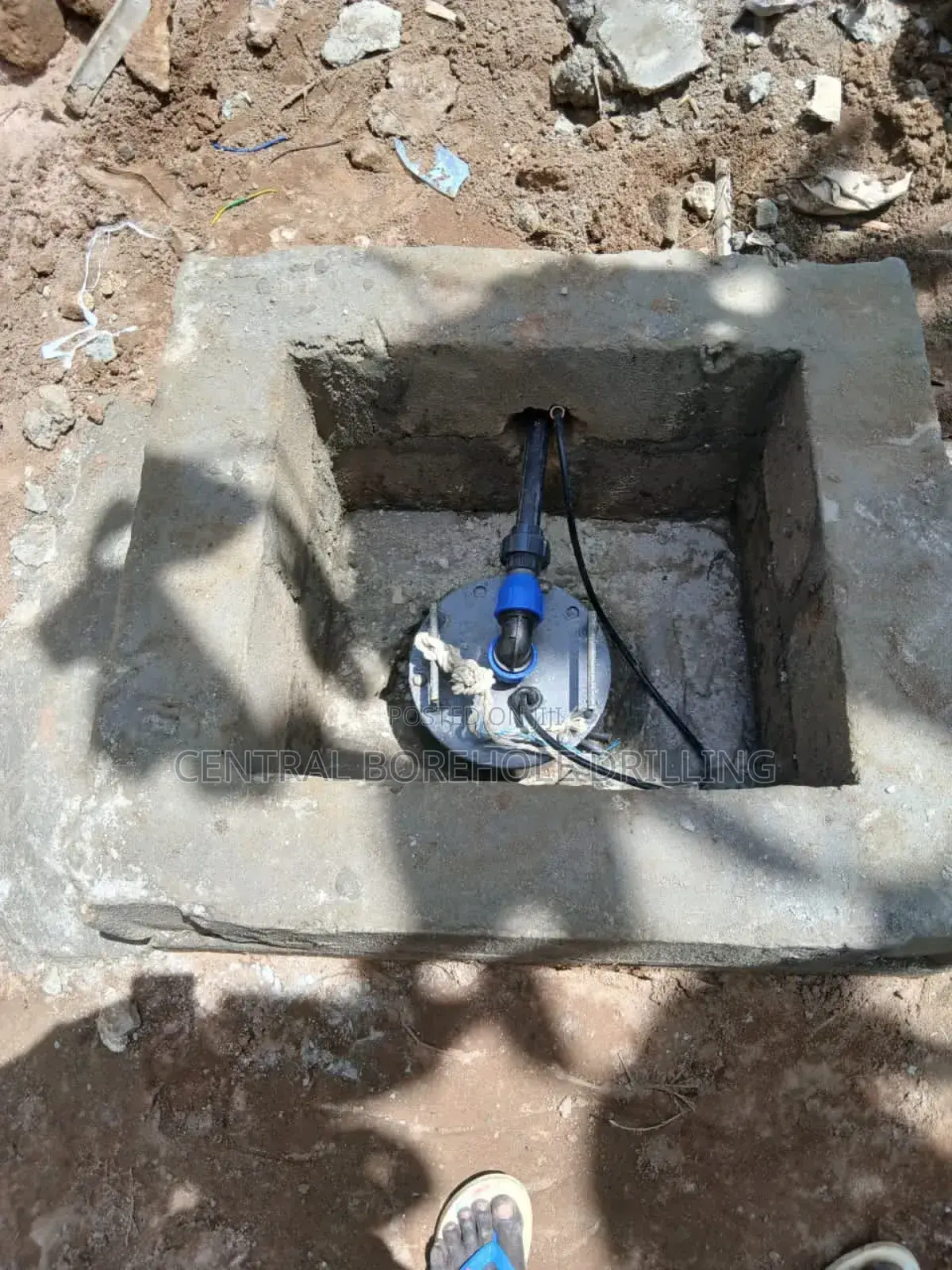 Borehole With Hand Pump